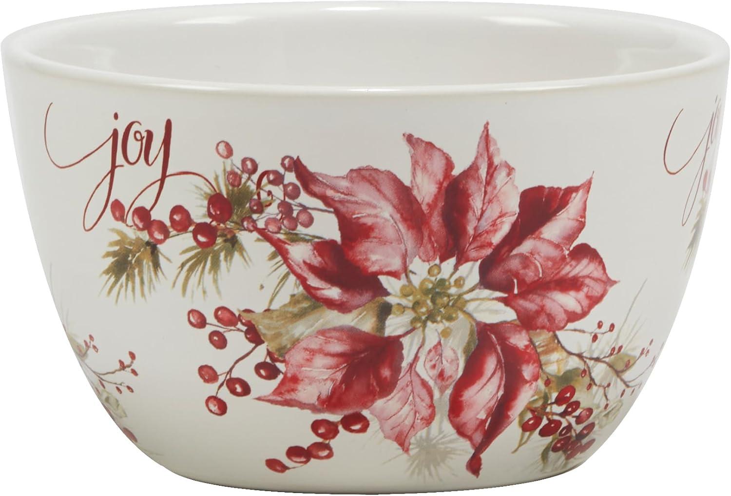 Certified International Set of 4 Winters Joy Assorted Ice Cream Bowls