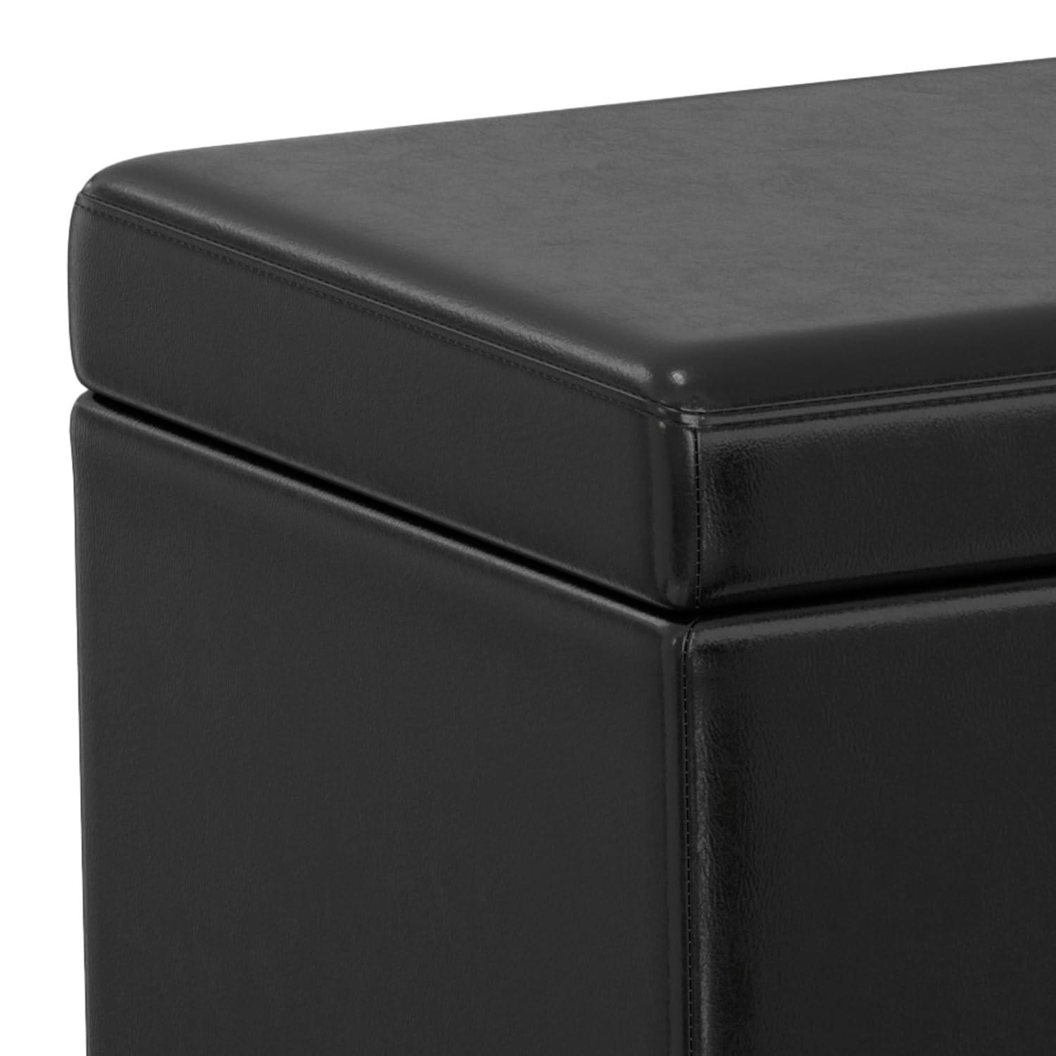 Simpli Home Avalon Extra Large Storage Ottoman Bench,Assembled