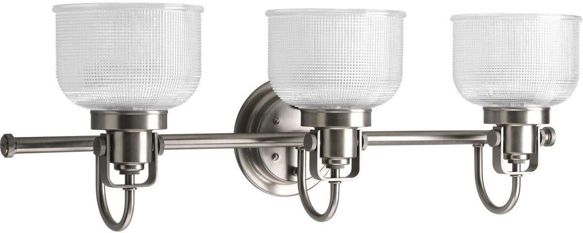 Rosser 3 Light Ribbed Dimmable Vanity Light