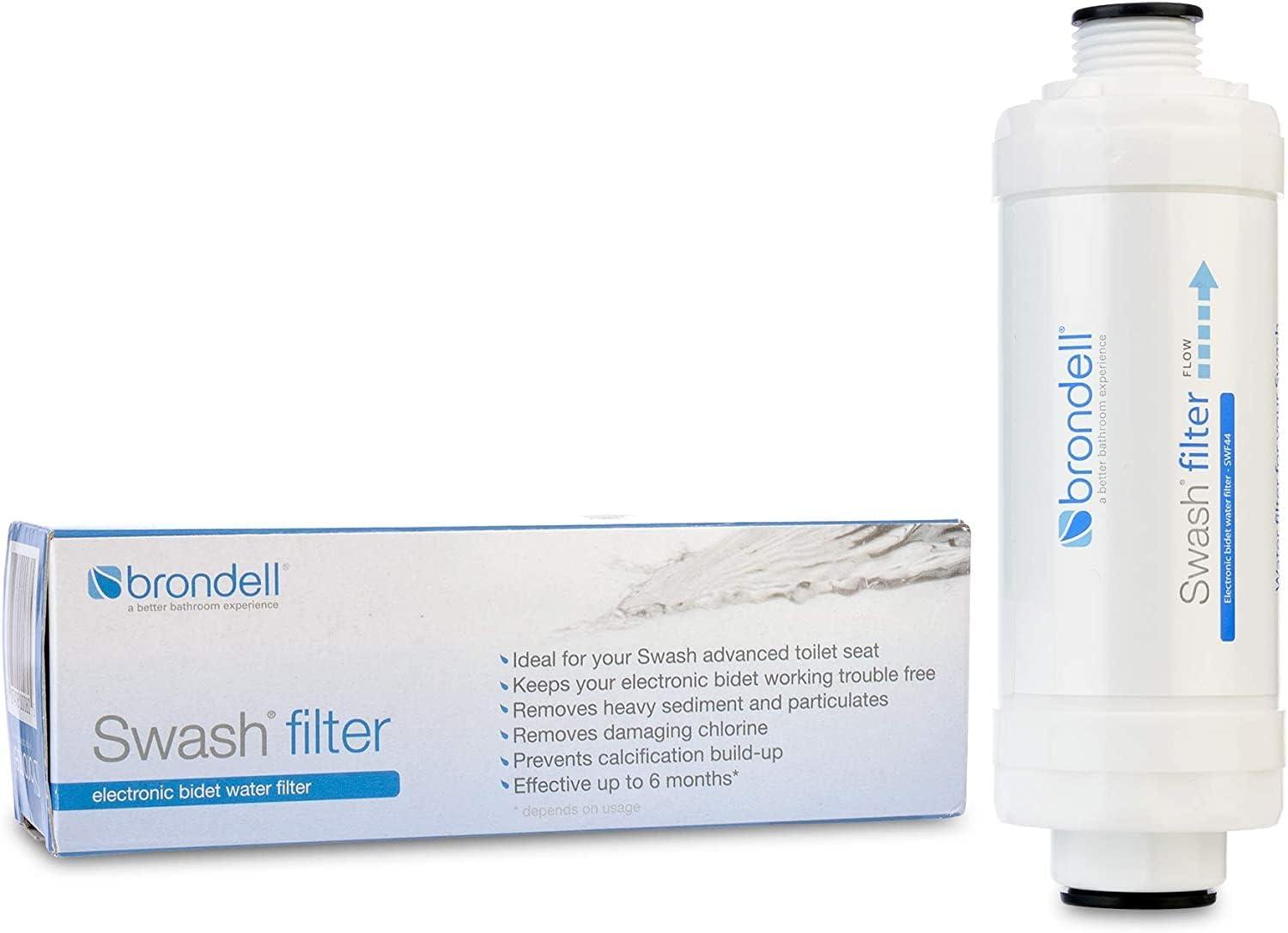 Swash Bidet Water Filter in White