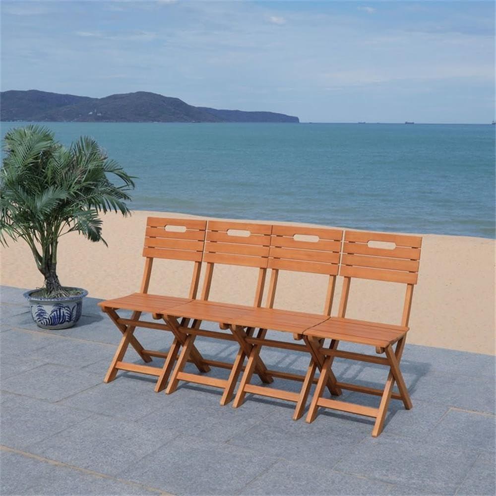 Blison Folding Chairs (Set Of 2) - Natural - Safavieh.