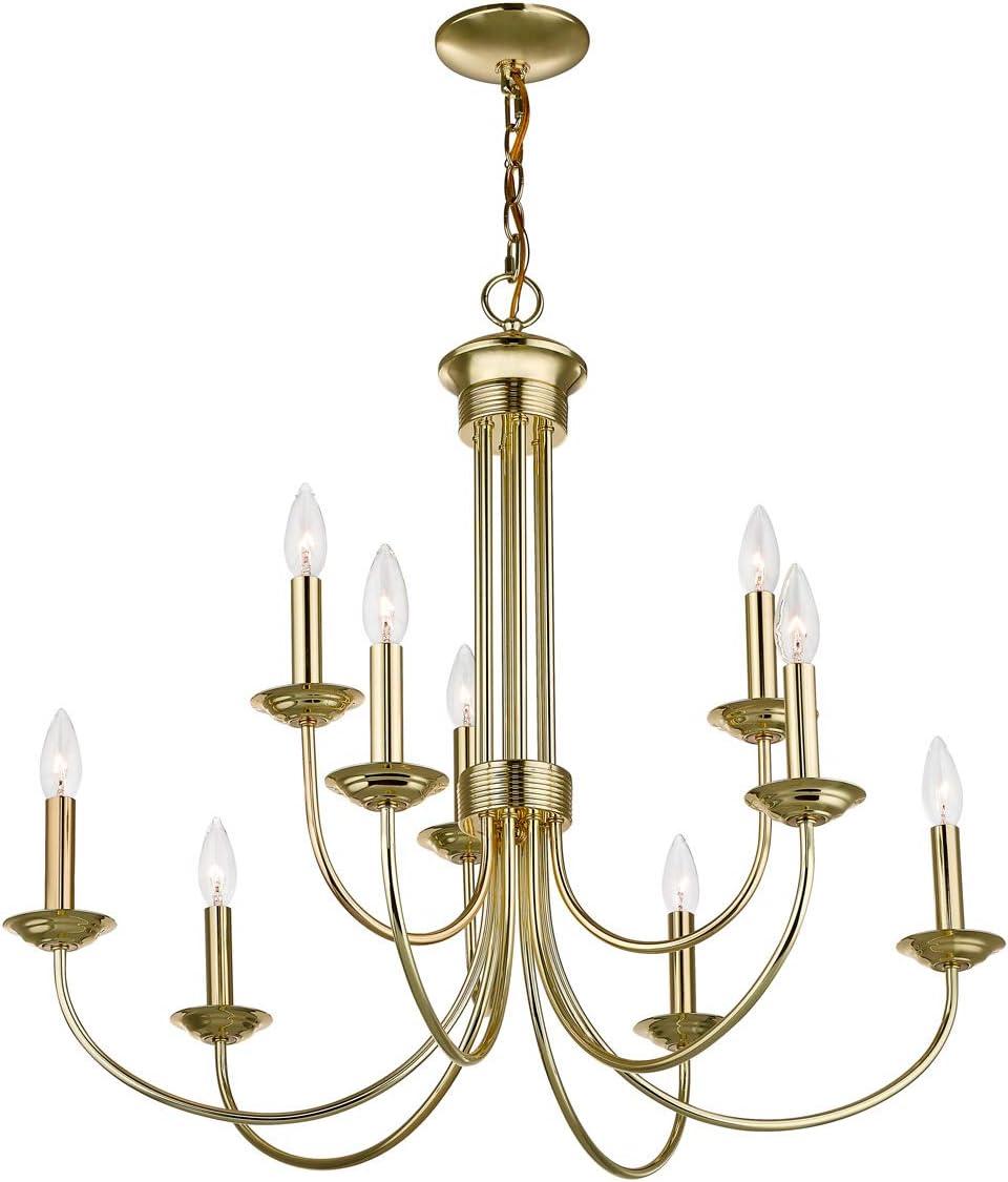 Livex Lighting - Estate - 9 Light Chandelier in Farmhouse Style - 30 Inches wide