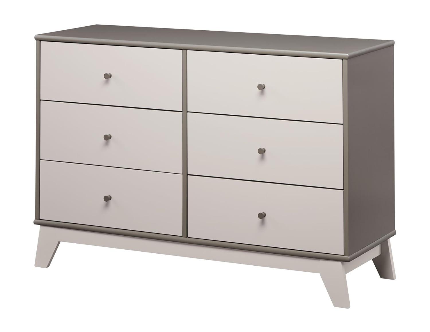 Rowan Valley Flint 6 Drawer Double Dresser