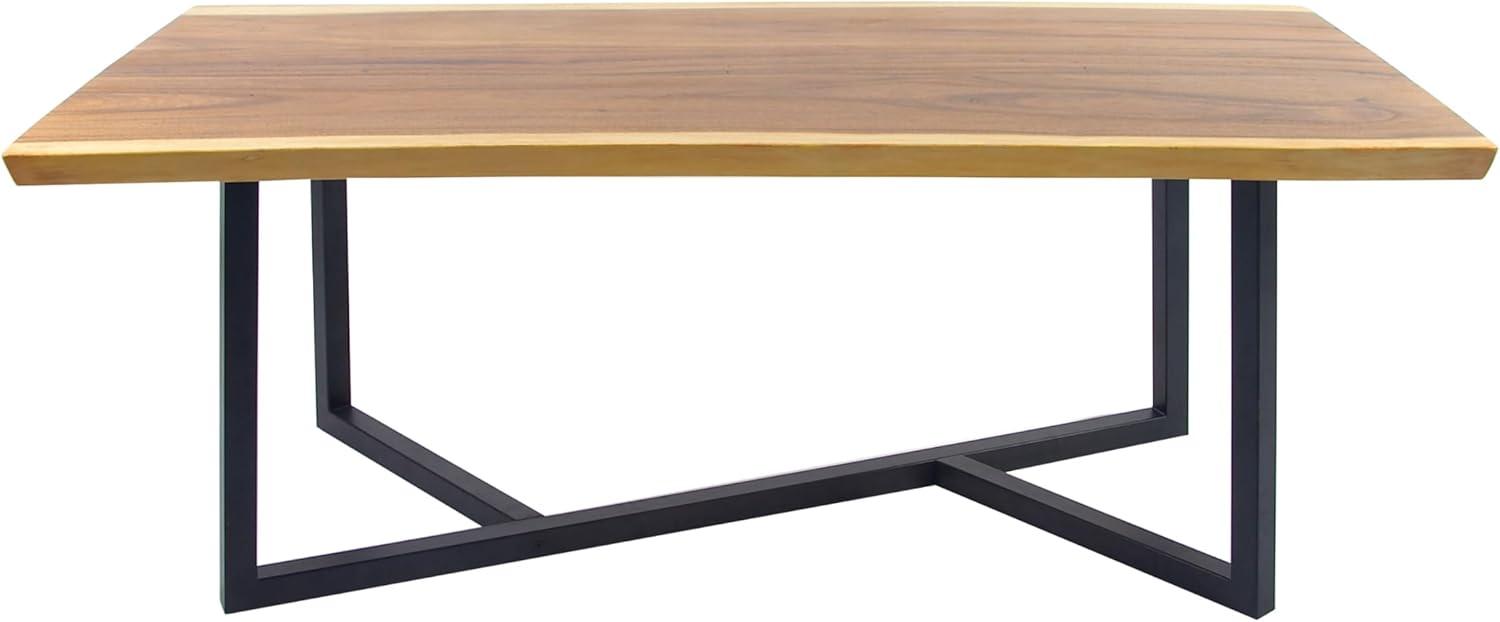 Contemporary Wood Dining Table Brown - Olivia & May: Sleek Design, Seats 6, Non-Extendable