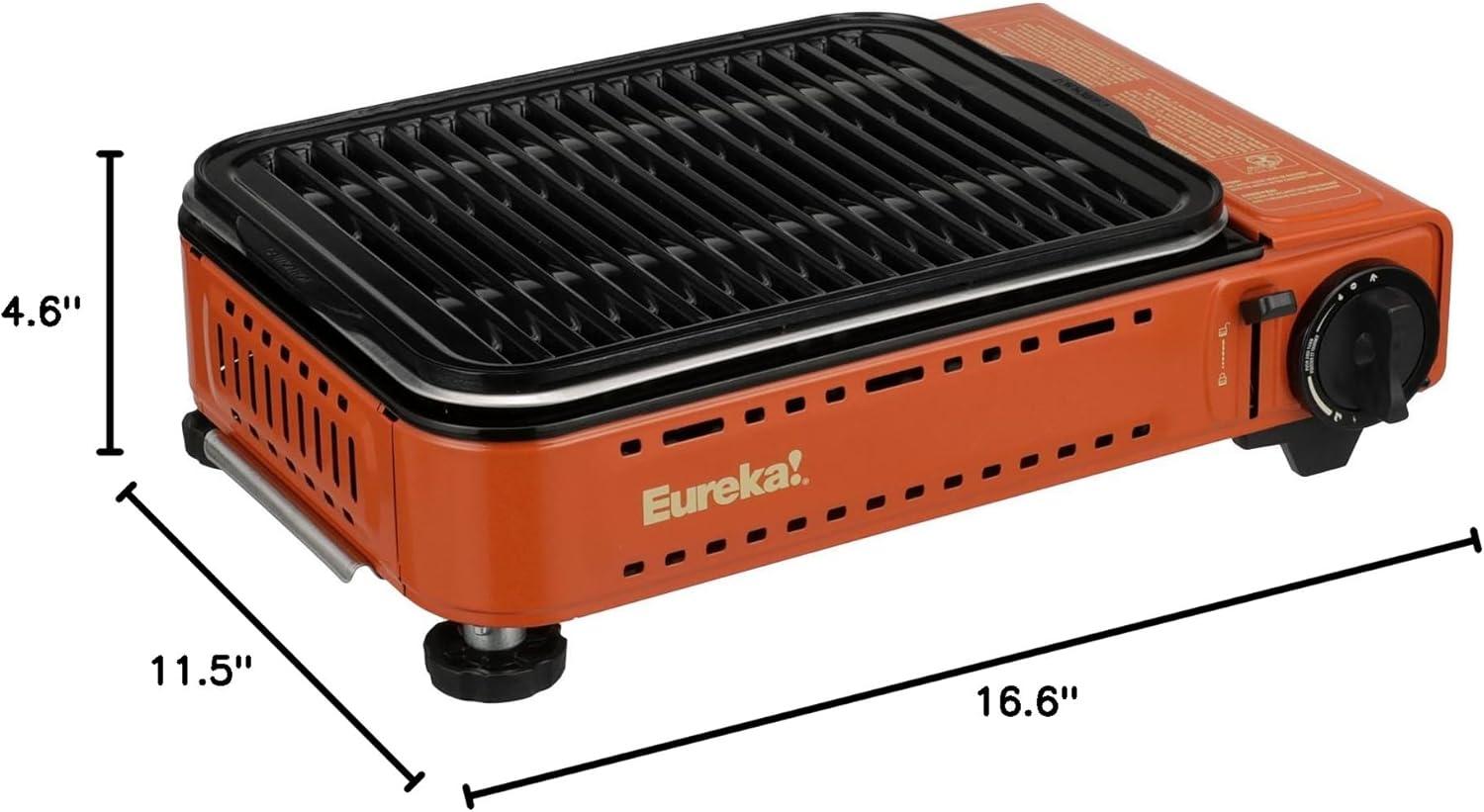 Eureka 2572202 SPRK Portable Butane Camping Grill, 1 Burner, Potters Clay