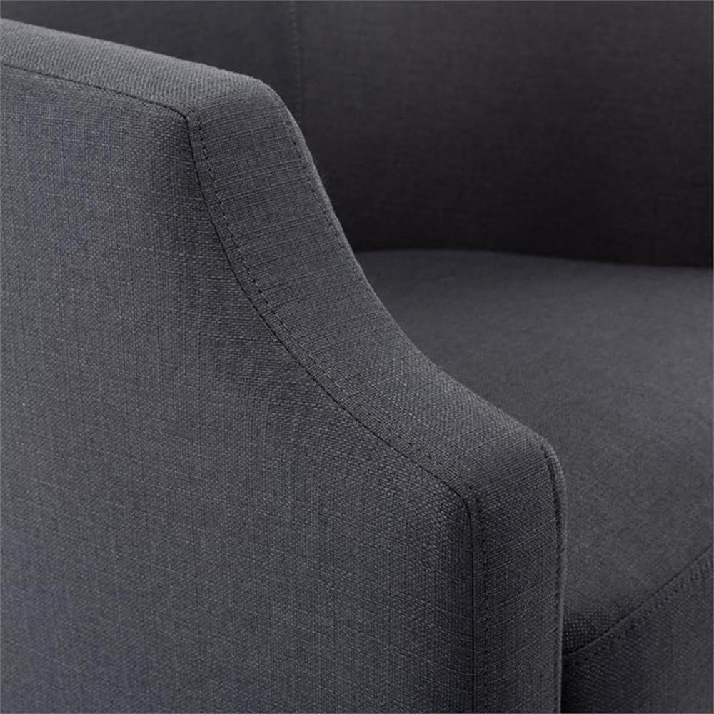 Debbie 77.47cm Wide Polyester Swivel Barrel Chair