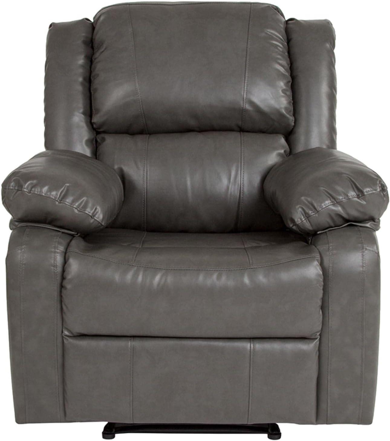 Flash Furniture Harmony Series Gray LeatherSoft Recliner