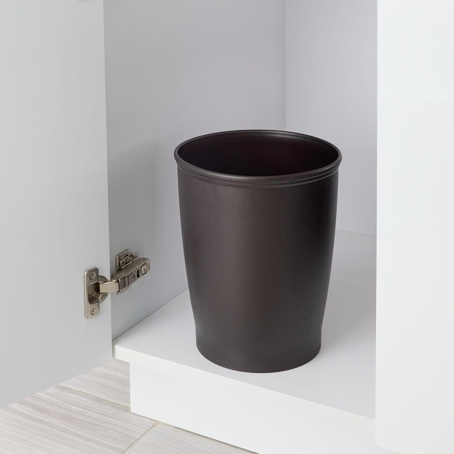 iDesign iDesign Kent Plastic Wastebasket Trash Can, 8.25" x 10"