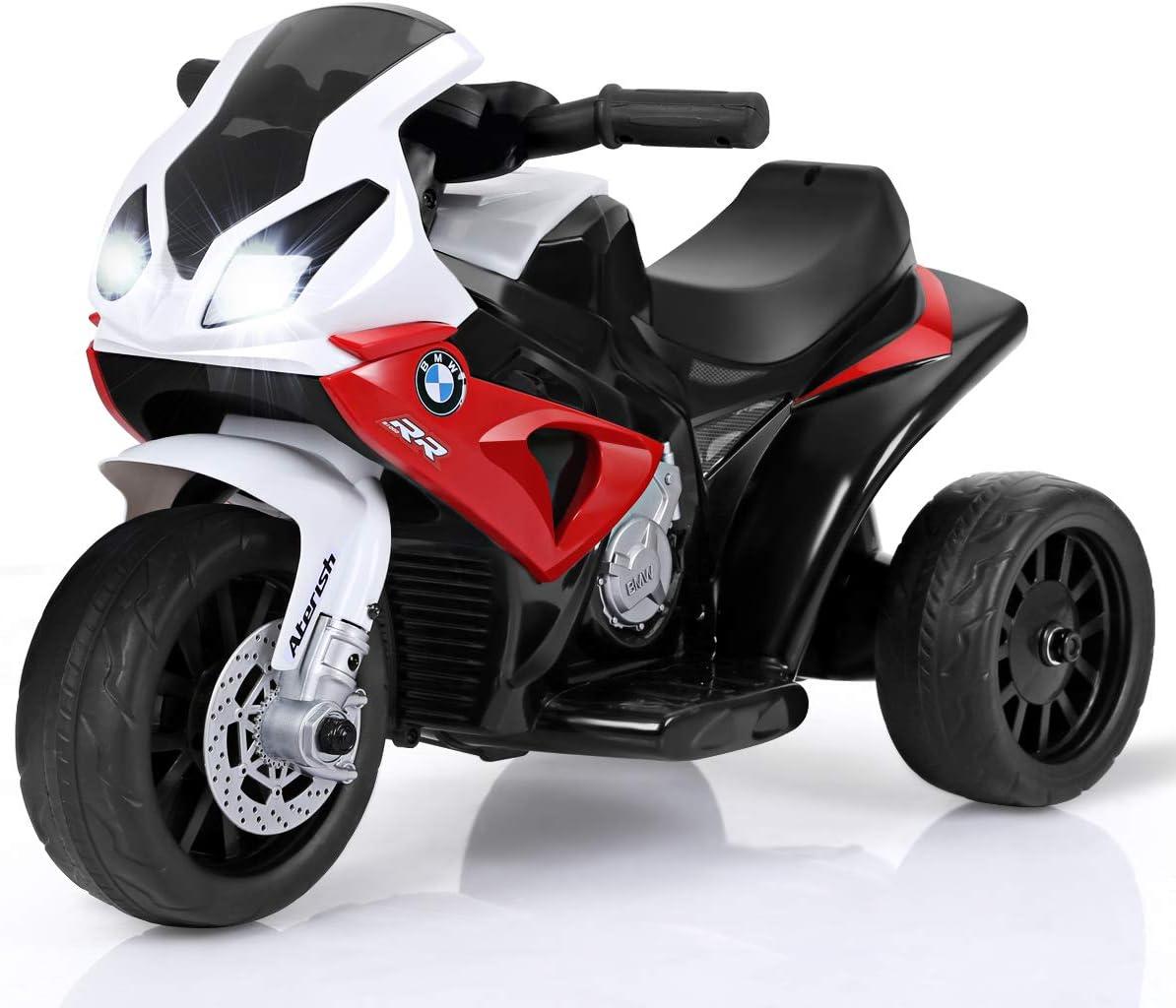 Infans Kids Ride On Motorcycle BMW Licensed 6V Electric 3 Wheels Bicycle w/ Music&Light