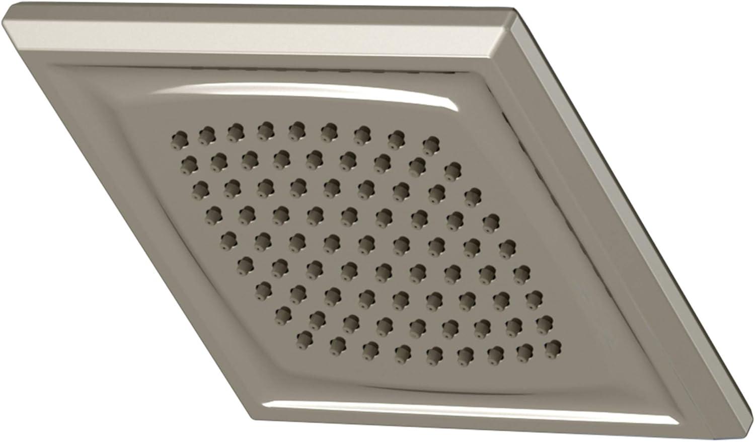 Polished Nickel Square Wall Mounted Rain Shower Head