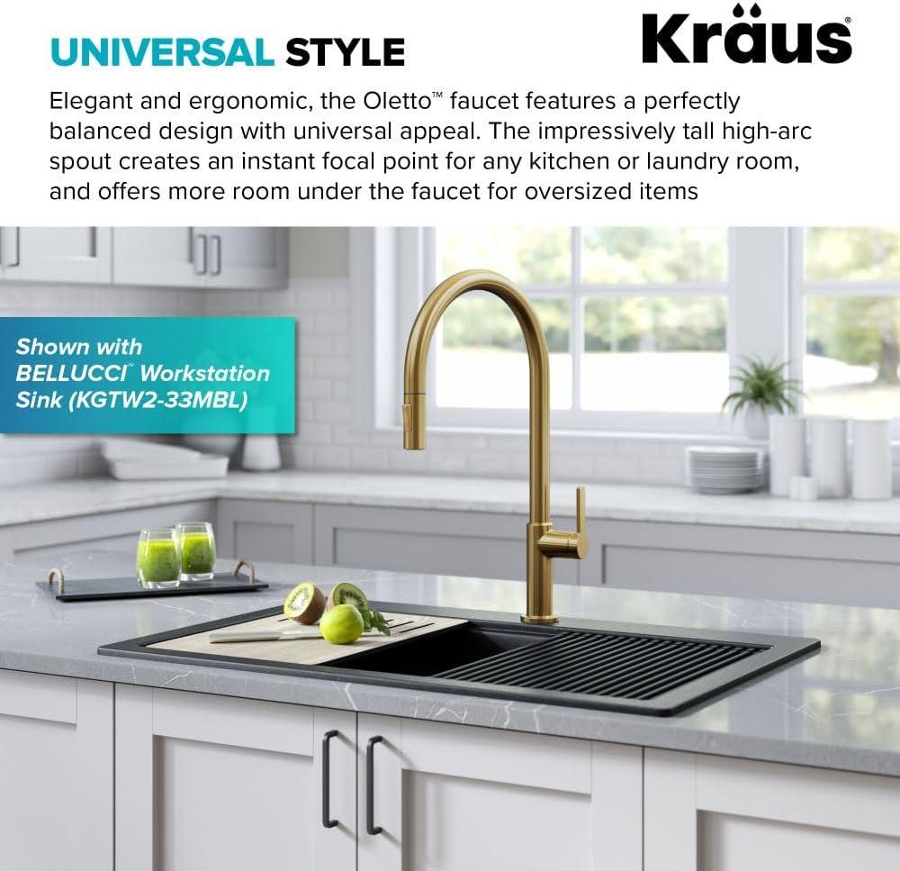 Oletto Single Handle Pull-Down Kitchen Faucet