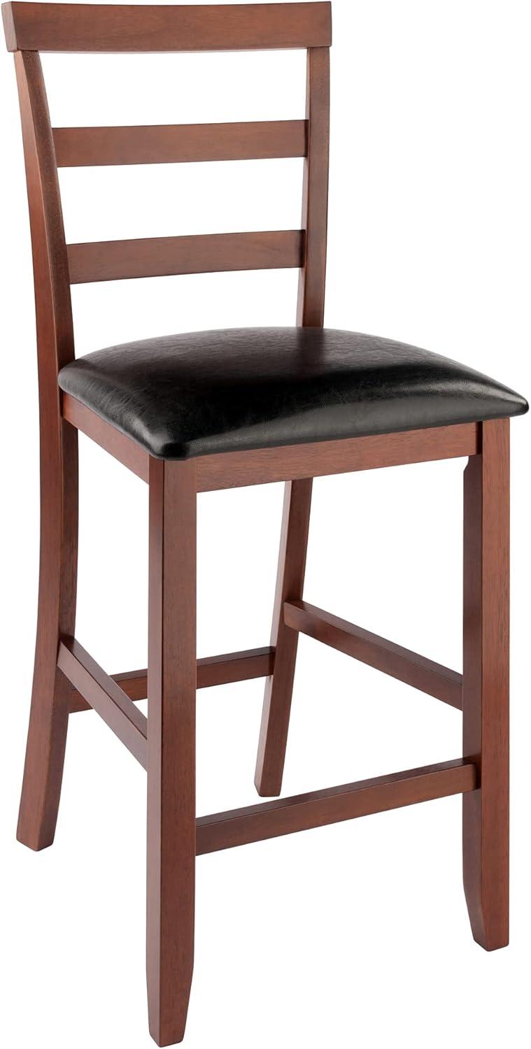 2pc Simone Counter Height Barstool Set Black/Walnut - Winsome