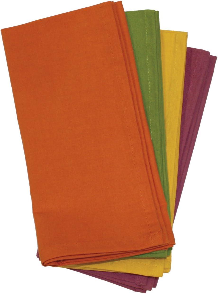 Aunt Martha Fall Collection Stitch 'em Up Dinner Napkins For Embroidery, 4Pk