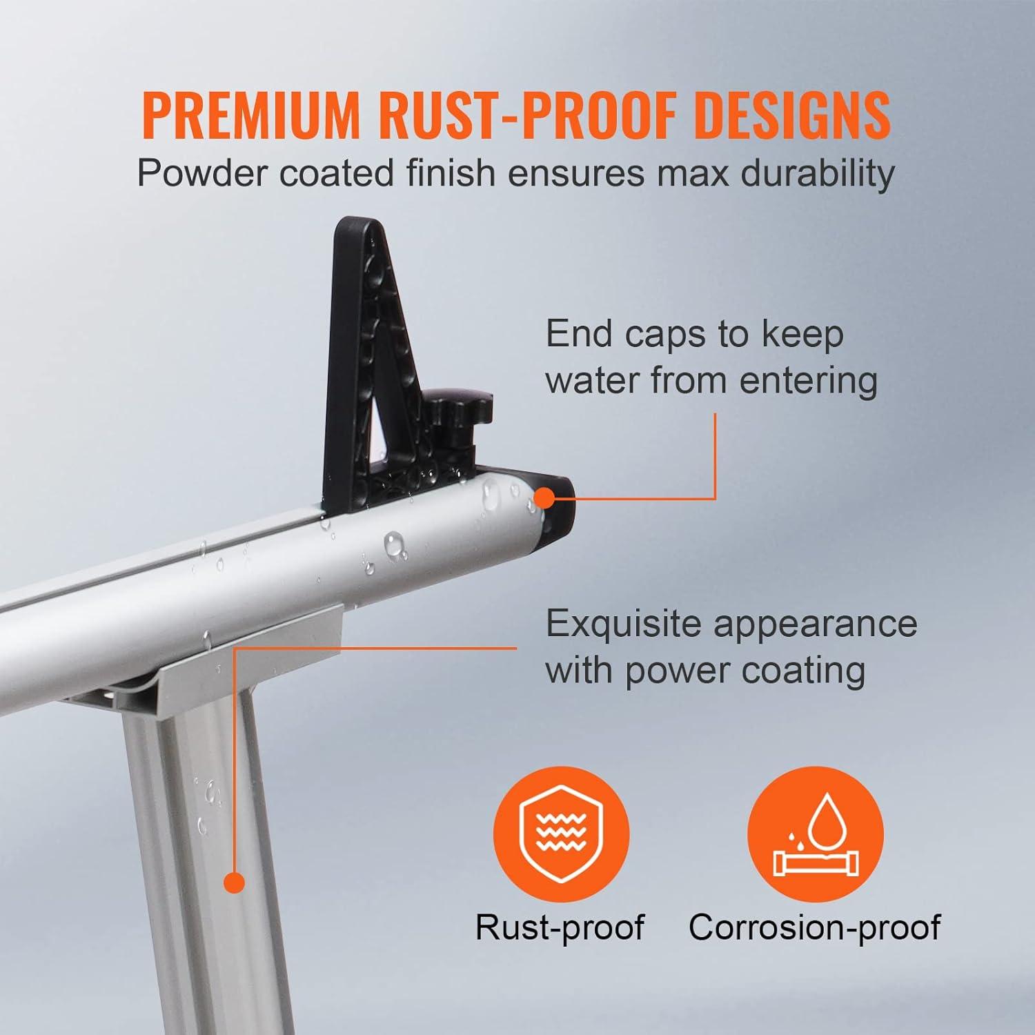 VEVOR 71'' W Aluminum Height -Adjustable Add-On Unit (Set of 2)