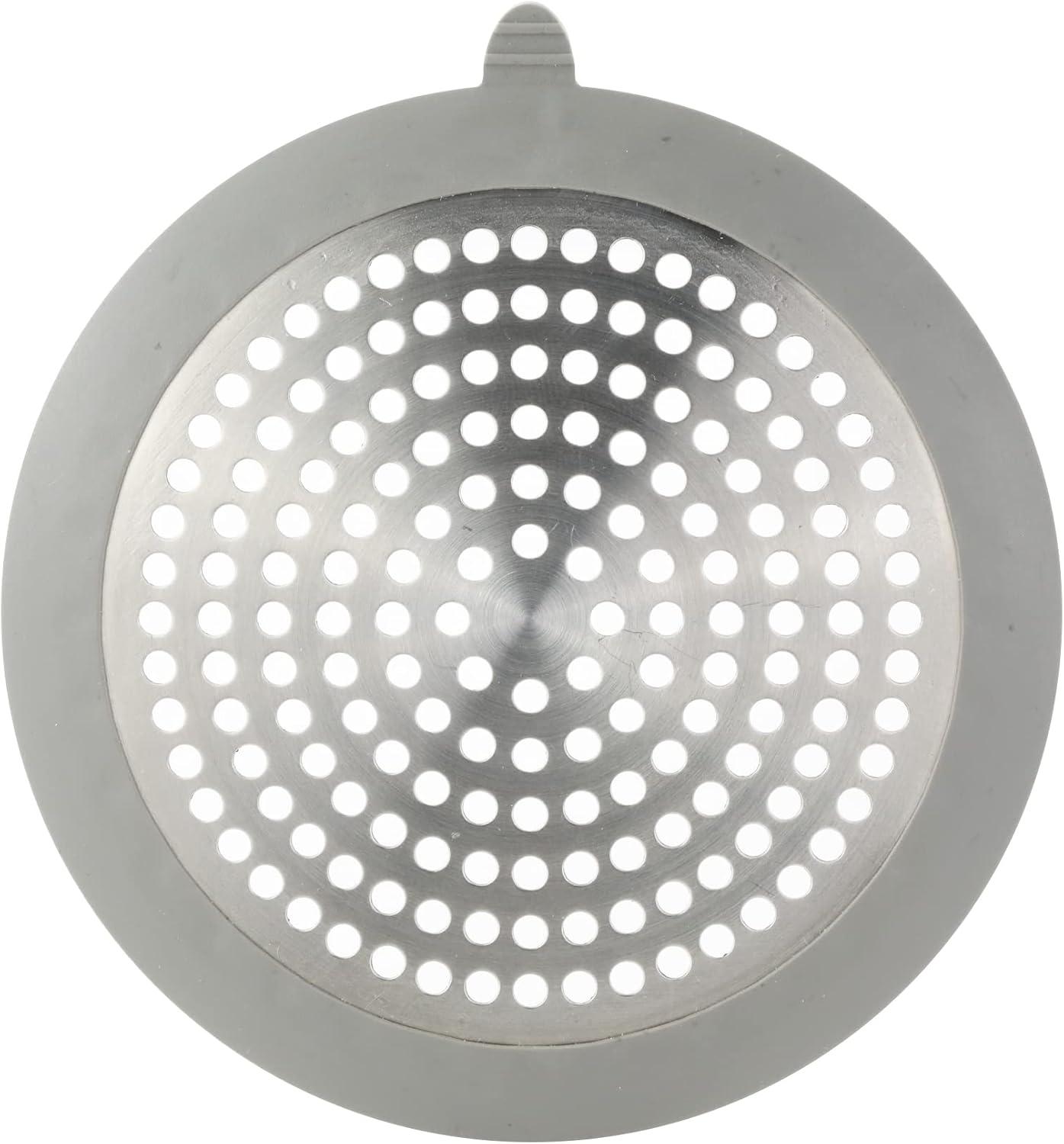 Danco Bathroom Sink/Bathtub Hair Catcher & Drain Protector in Stainless Steel (2-Pack)