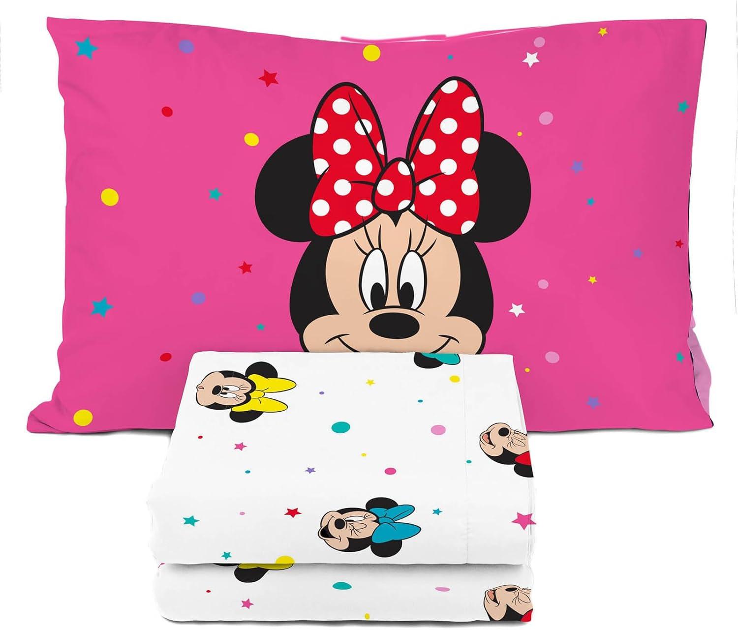 Sunny Side Up Disney Minnie Mouse Rainbow Dots Sheet Set