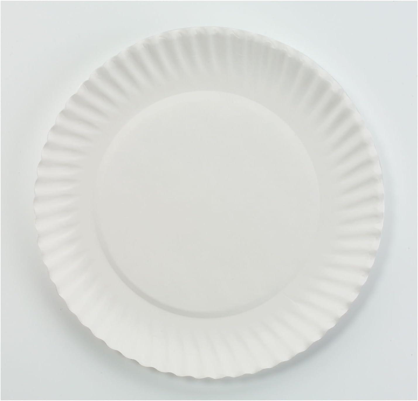 Ajm Packaging Paper Plate,6", White,PK1000 40111