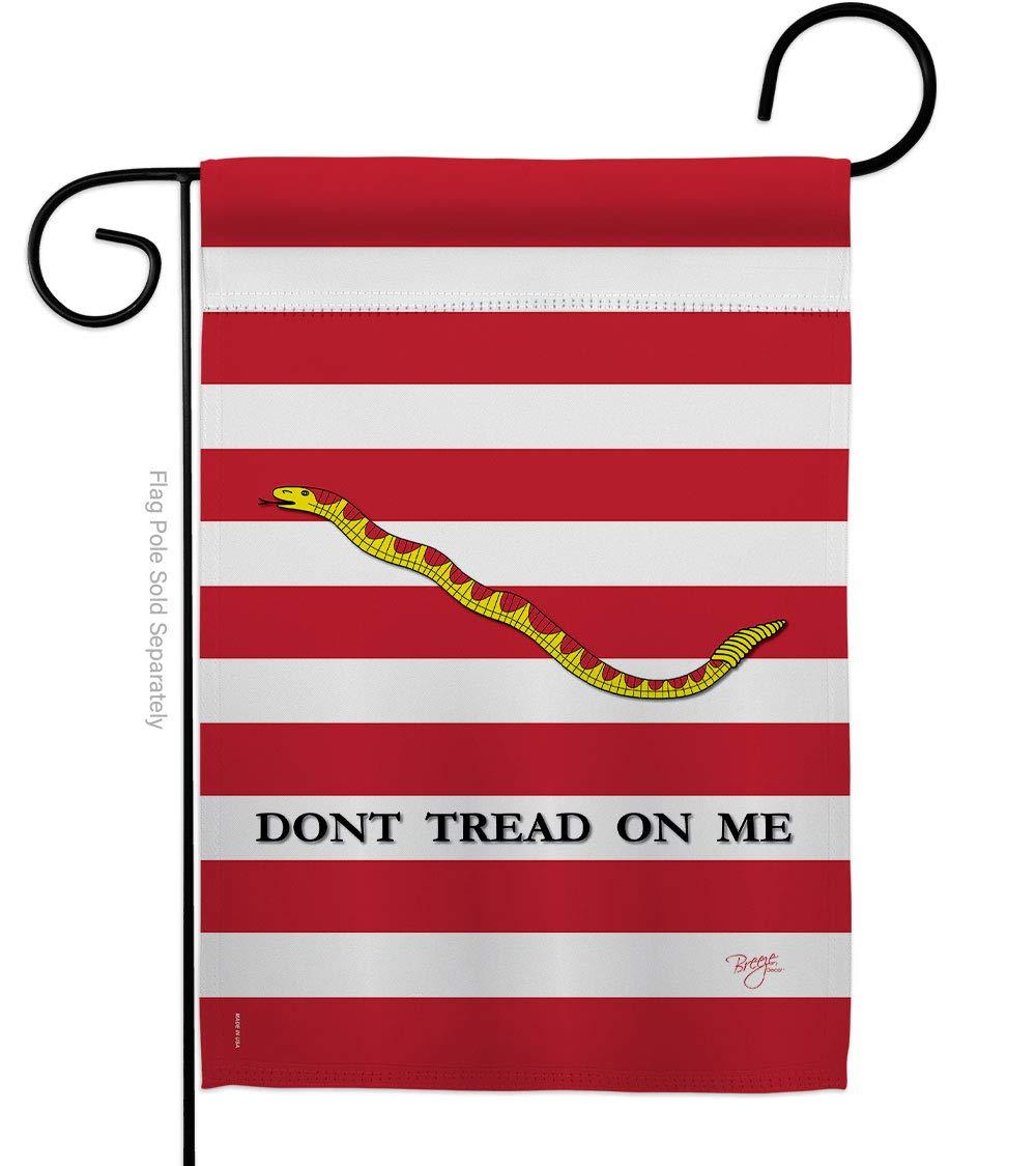 Breeze Decor Double Sided 18.5'' H x 13'' W Burlap Flag Set