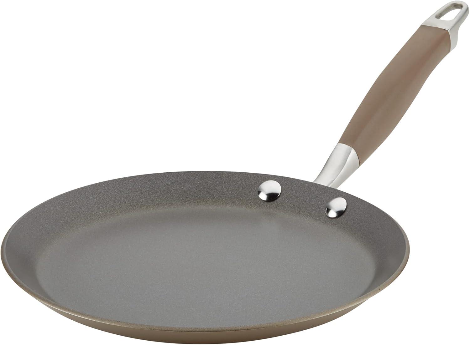 Anolon Advanced Home Hard Anodized Nonstick Crepe / Pancake Pan, 9.5 Inch