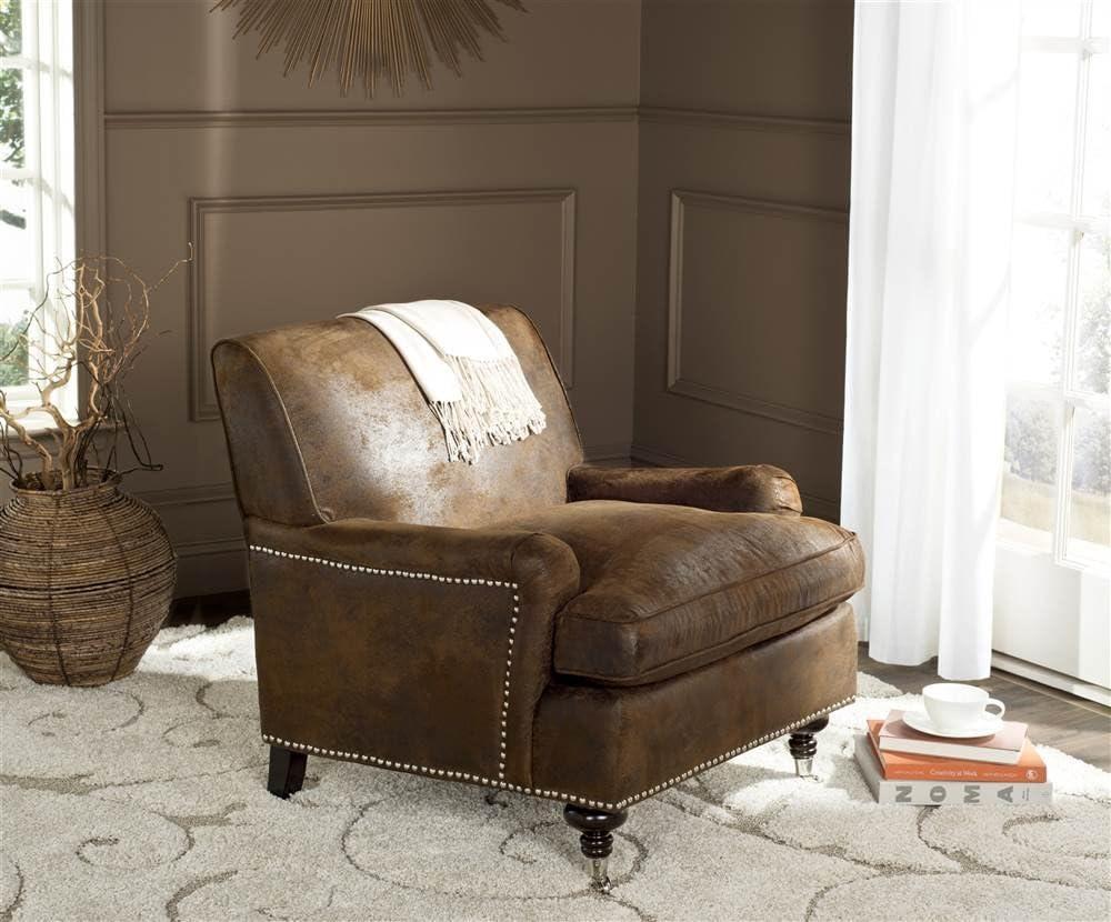 Chloe Club Chair - Brown - Safavieh