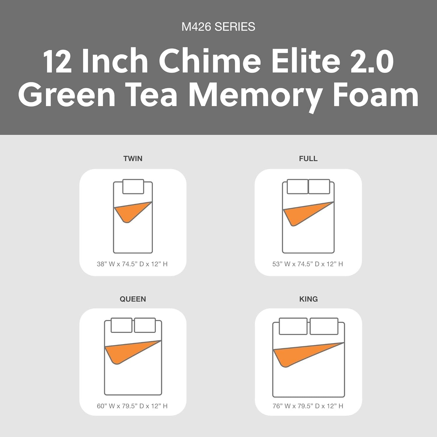 Signature Design by Ashley Signature Design By Ashley 12 Inch Chime Elite 2.0 12'' Plush Memory Foam Mattress