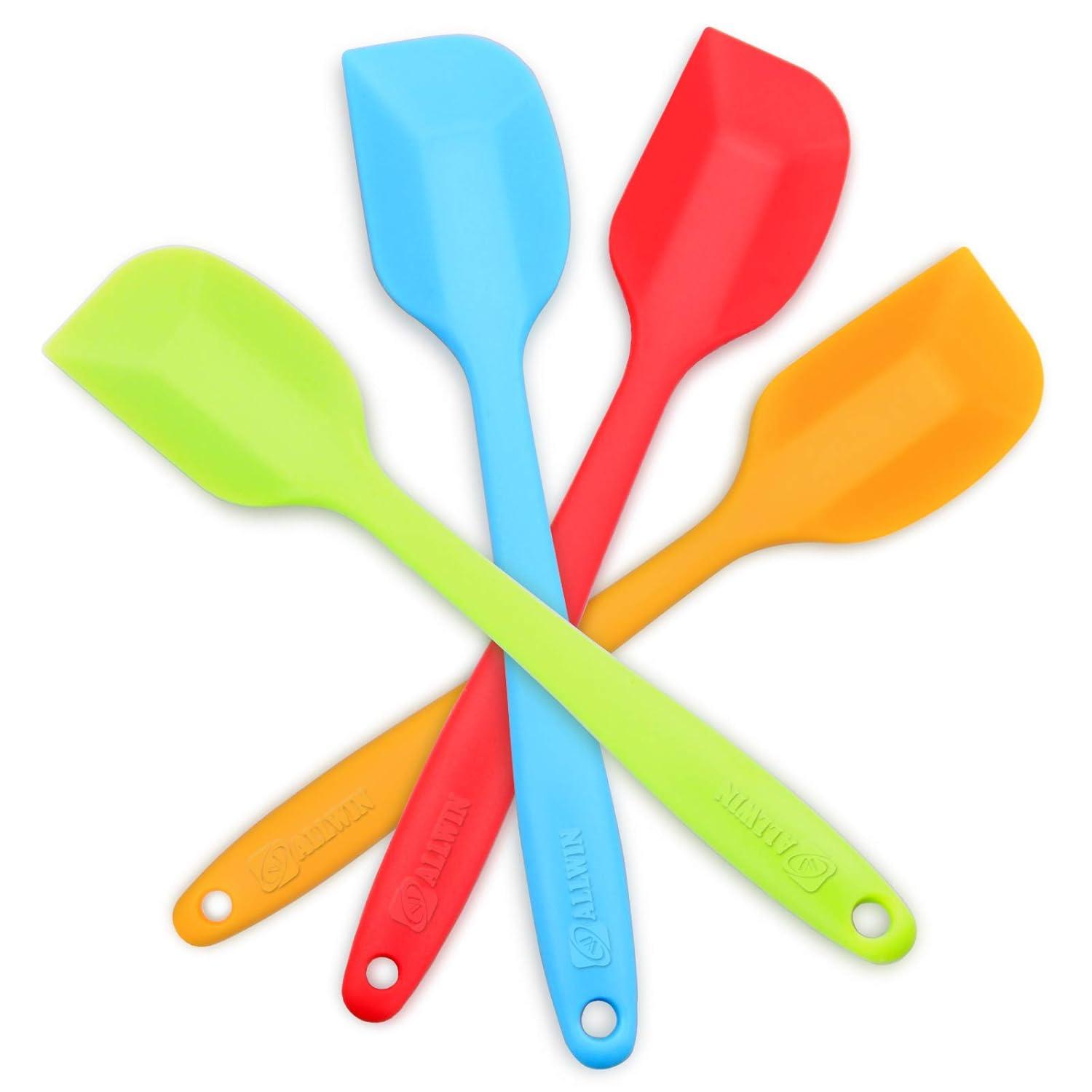 Multicolor Silicone 4-Piece Heat-Resistant Spatula Set