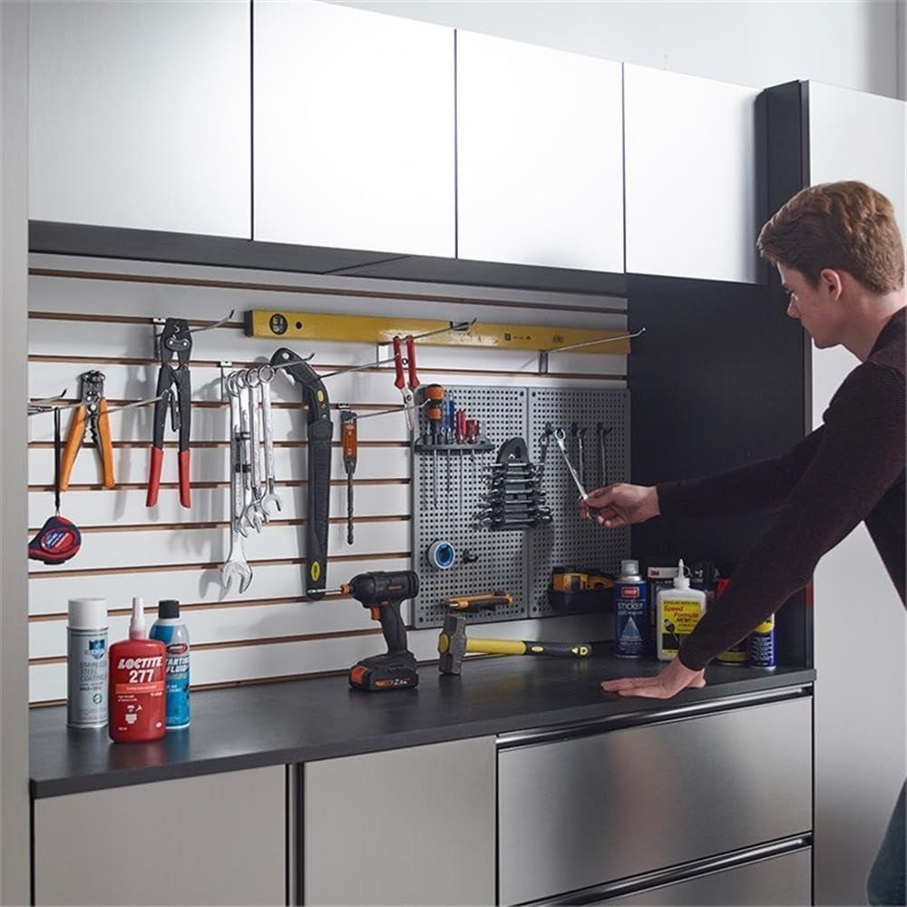 Klair Living Nova Series 6-Piece Engineered Wood Garage Cabinet Set in Gray