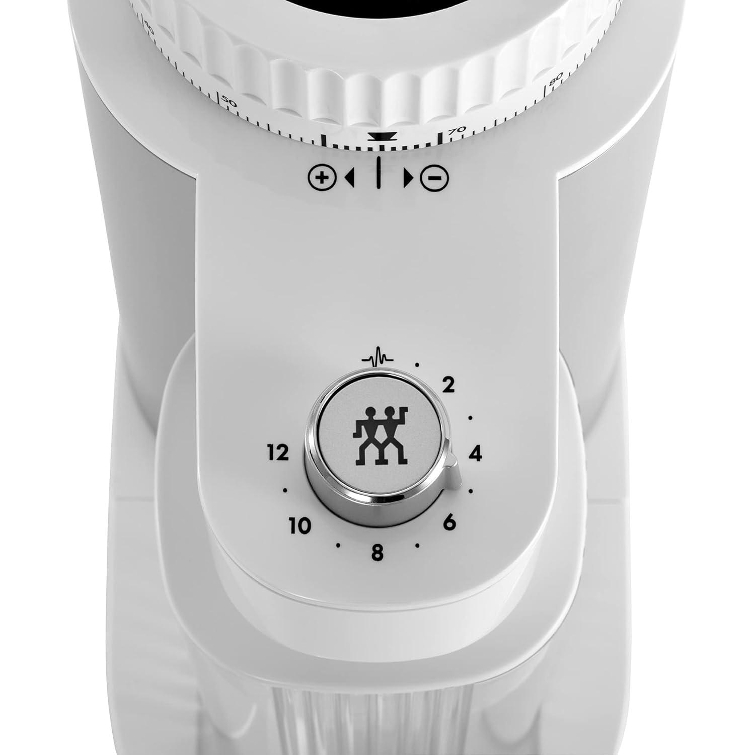 ZWILLING J.A. Henckels ZWILLING Enfinigy Burr Coffee Grinder Electric, 140 Coffee Grinding Options from Espresso to Drip Coffee