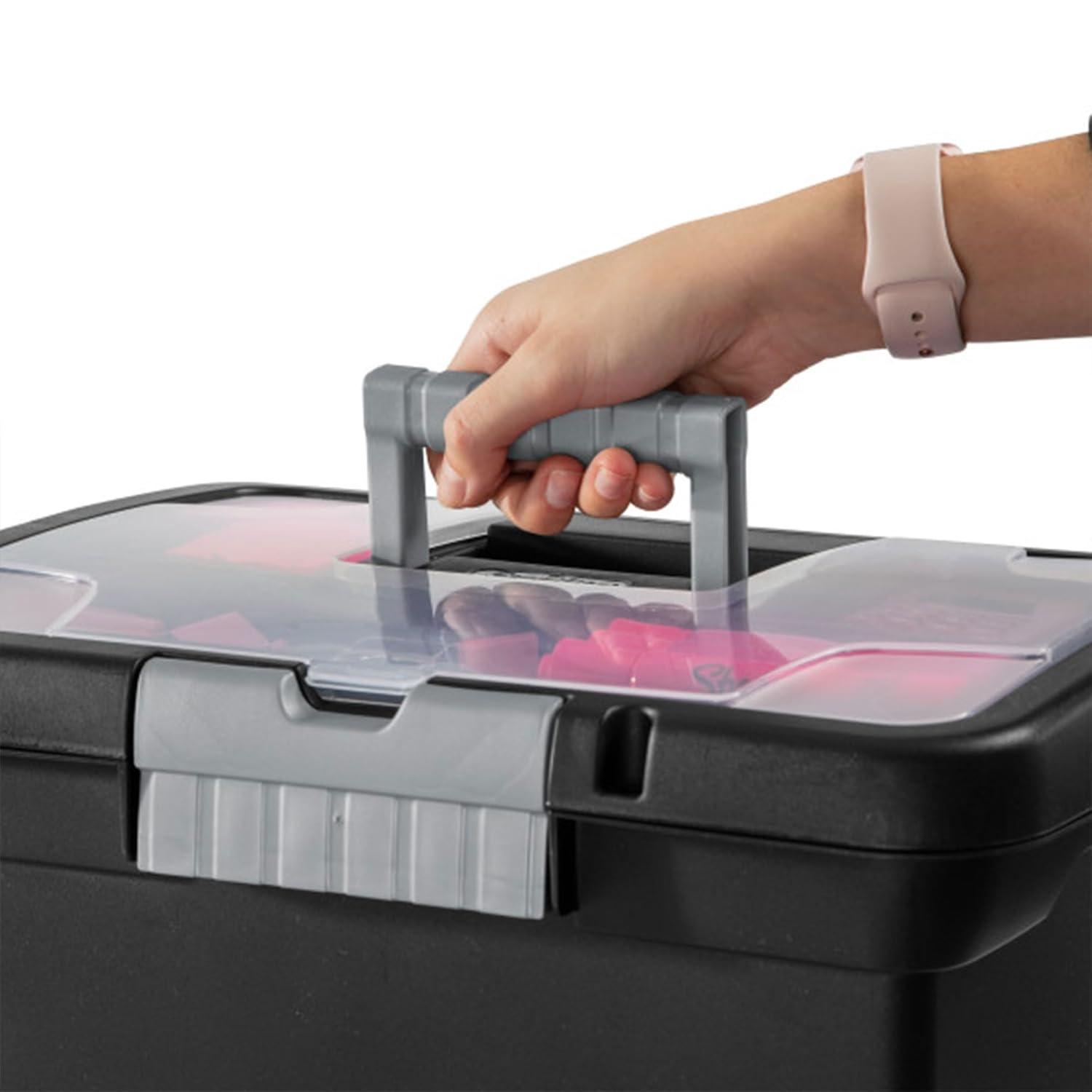 Sterilite Portable Lockable File Plastic Box Set (Set of 8)