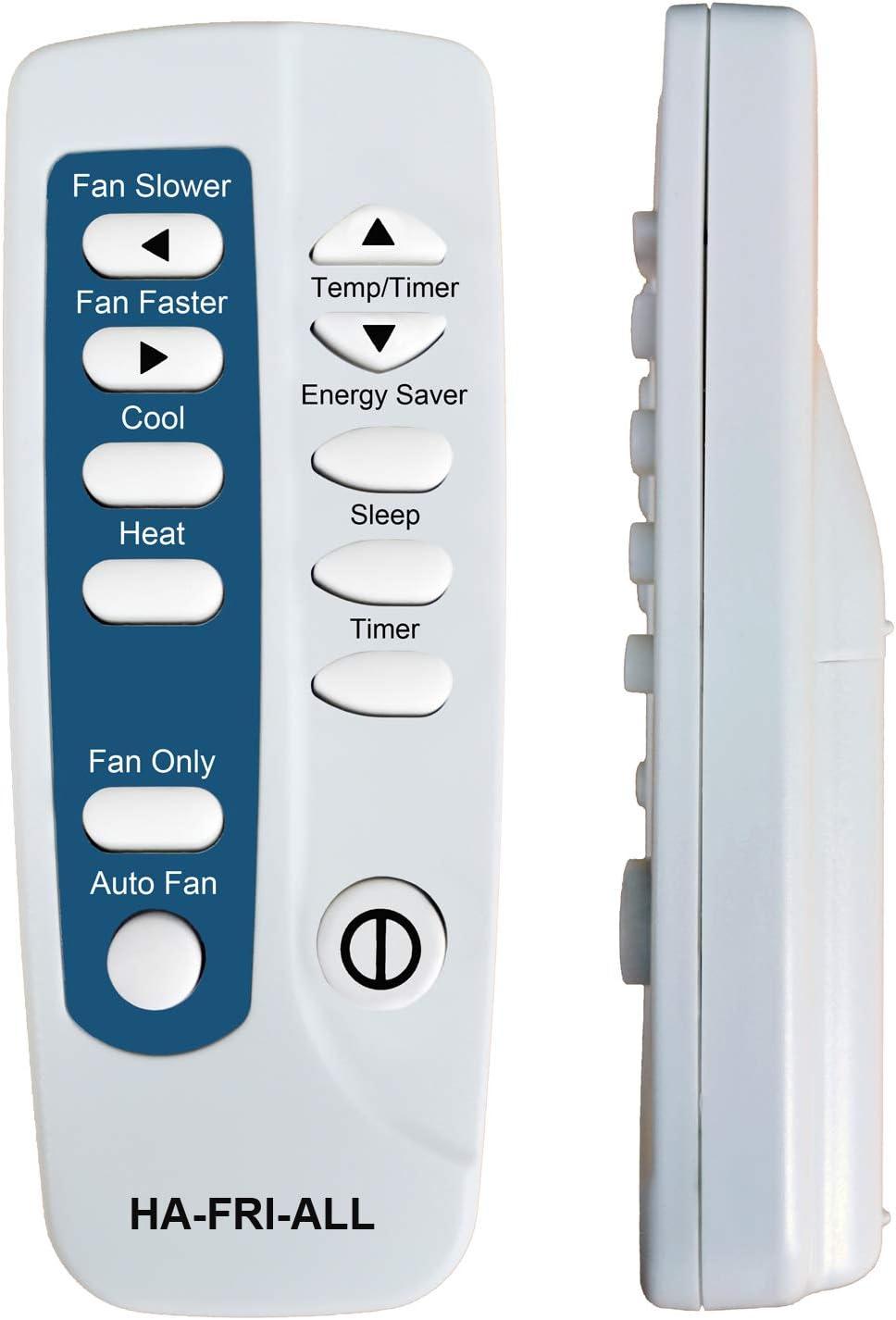 White and Blue Replacement Remote Control for Frigidaire Air Conditioner