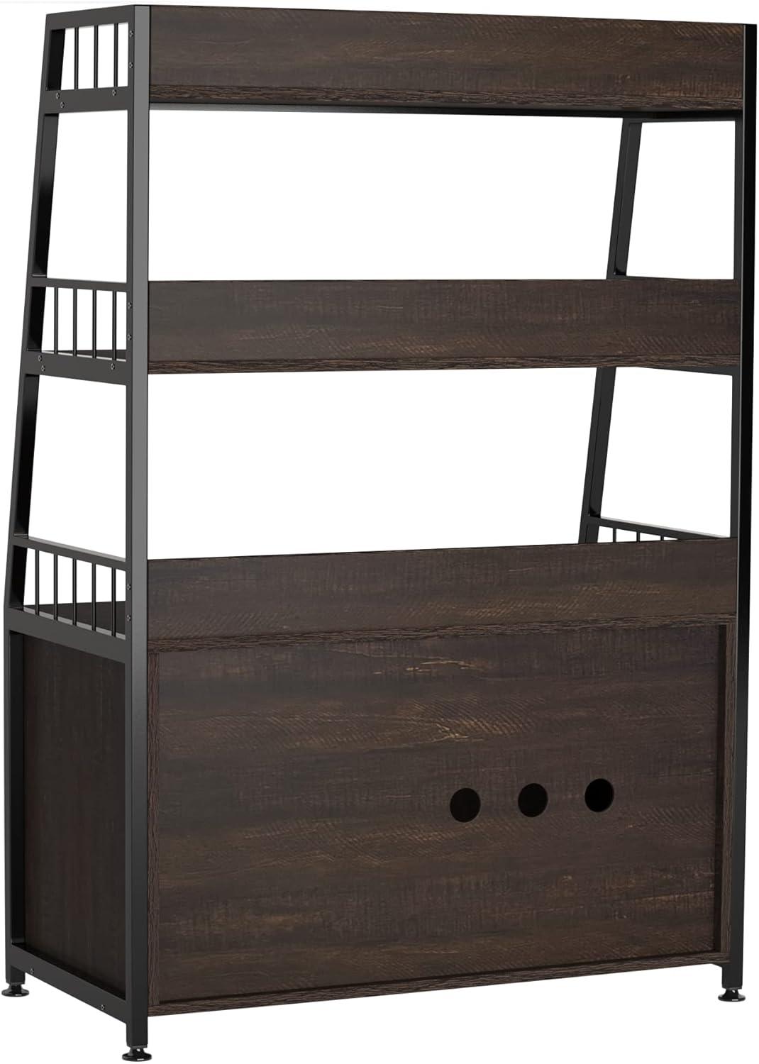 GDLF Large Hidden Cat Litter Box Enclosure Furniture with Shelf  Cat Washroom Storage with Scratch