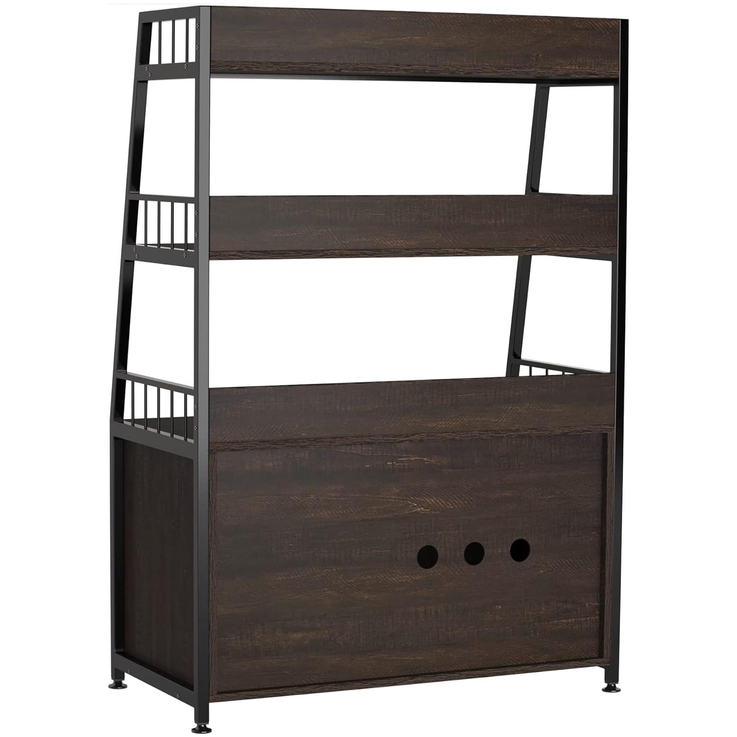 GDLF Large Hidden Cat Litter Box Enclosure Furniture with Shelf  Cat Washroom Storage with Scratch