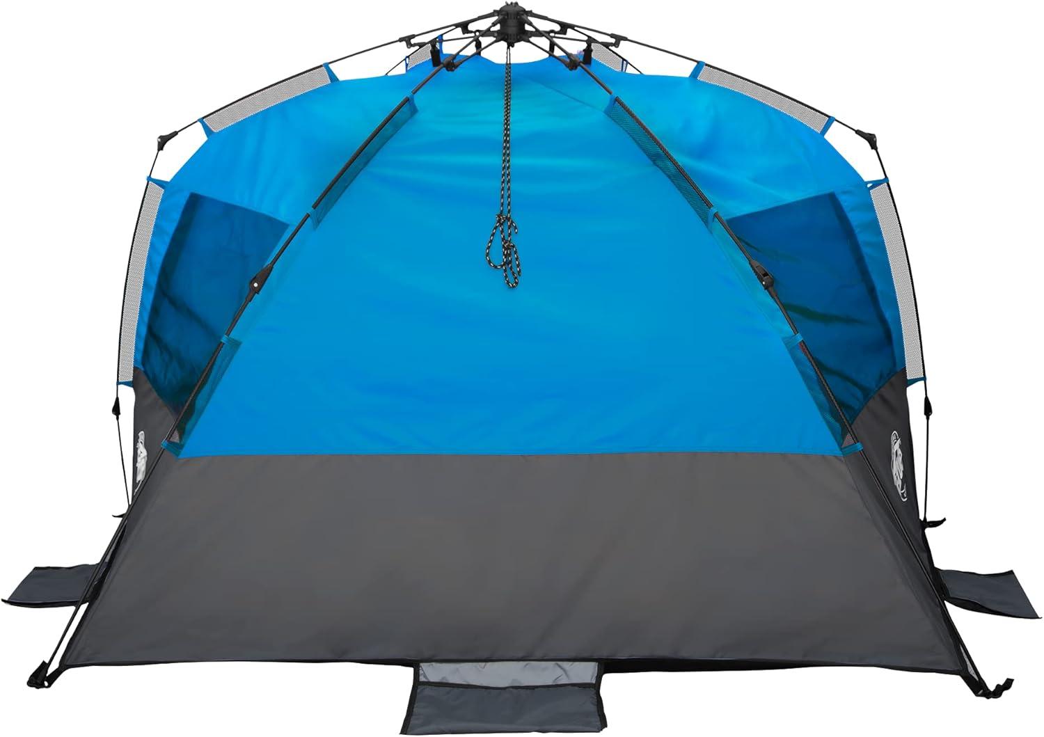 E-Z Up® Wedge Instant Shelter® Beach Tent, Blue Splash