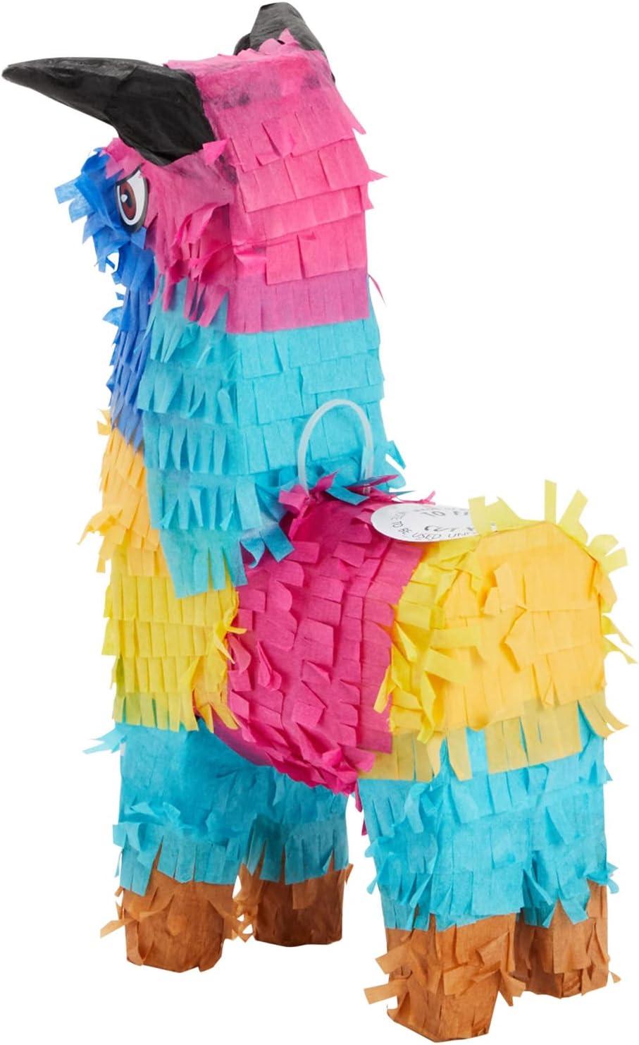 3 Pack Mini Rainbow Bull Pinatas for Cinco de Mayo Party Decorations, Mexican Fiesta Supplies (5.25 x 9 in)