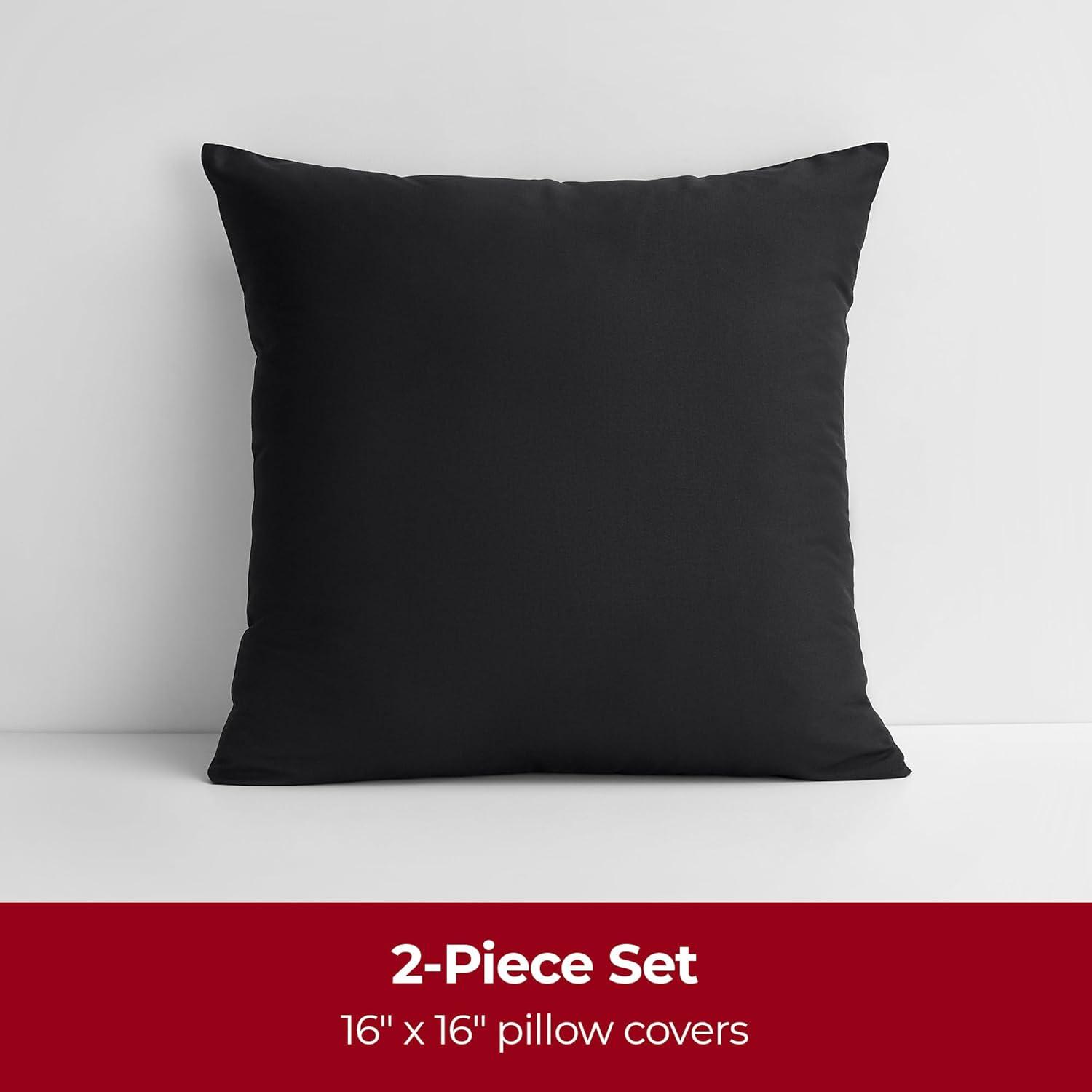 Mellanni Decorative Throw Pillow Covers with Pinsonic Quilt Stitching, 12x20, Burnt Sand, 2 Count