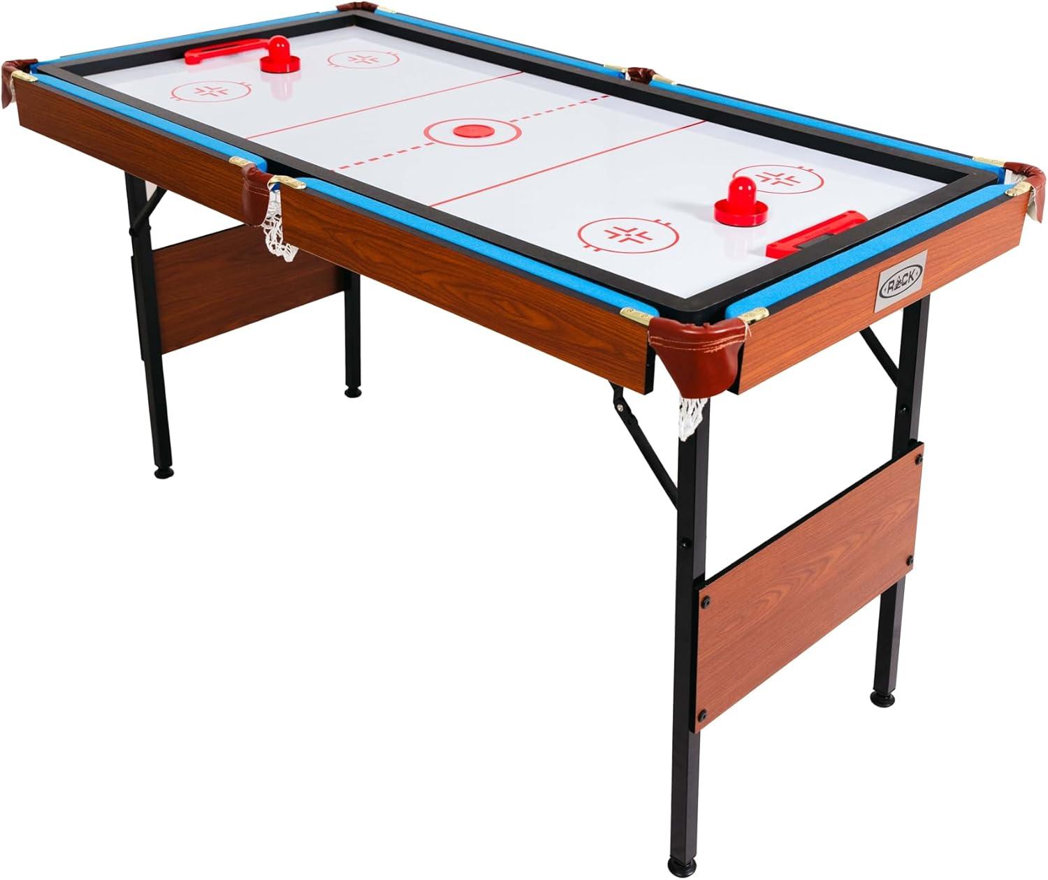 RACK Crux 55 in Folding Billiard/Pool Table (Blue 3-in-1 Multi Game)