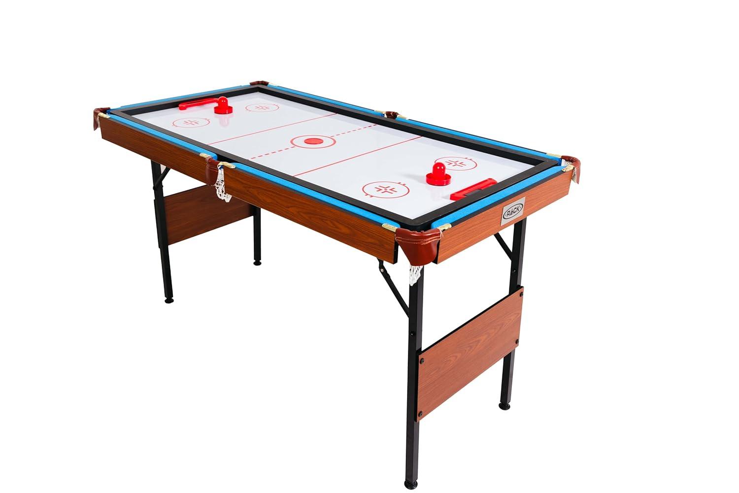 RACK Pool Tables Rack Crux 55 in Folding Billiard/Pool Table (Blue 3-in-1 Multi Game)