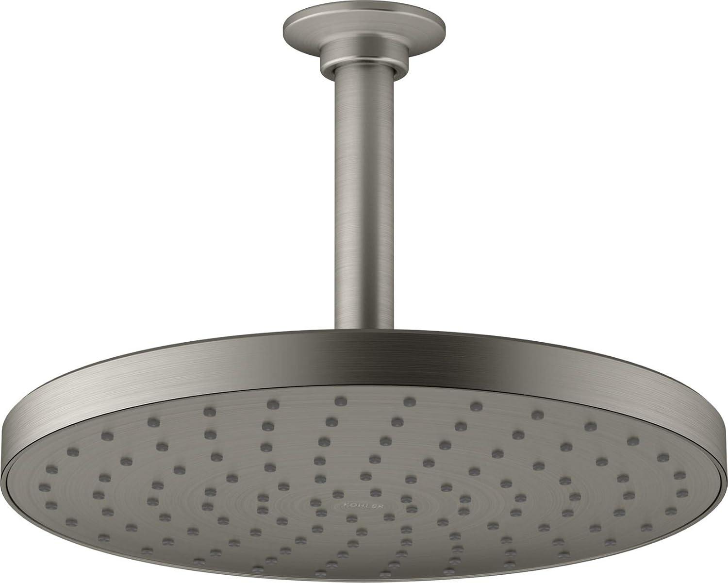 Vibrant Brushed Nickel 10" Round Rain Showerhead