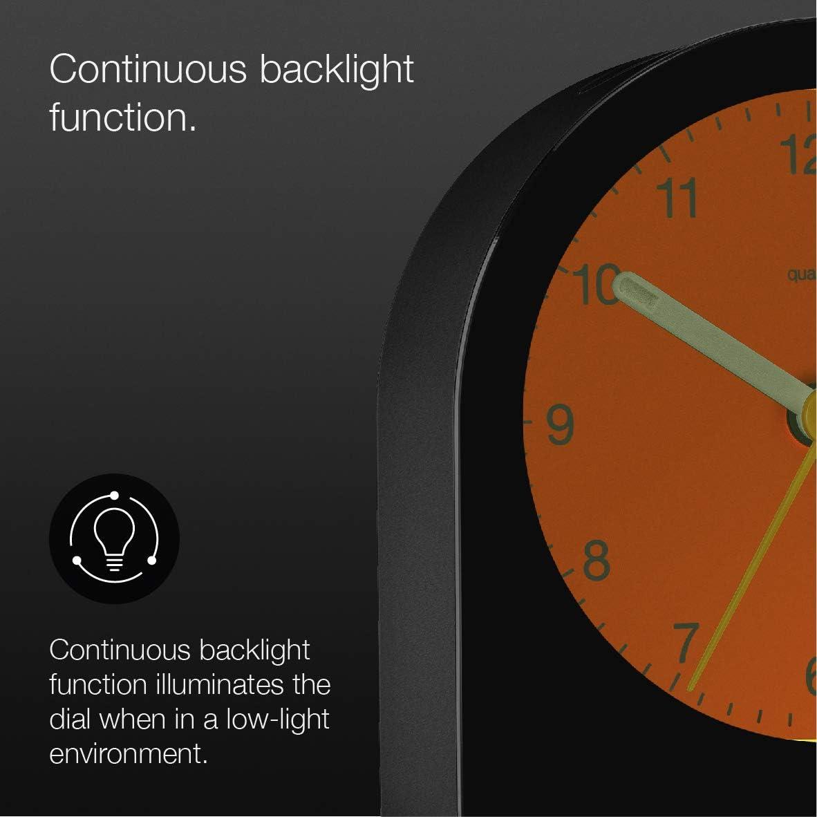 Braun Numerical Quartz Movement / Crystal Tabletop Clock with Alarm