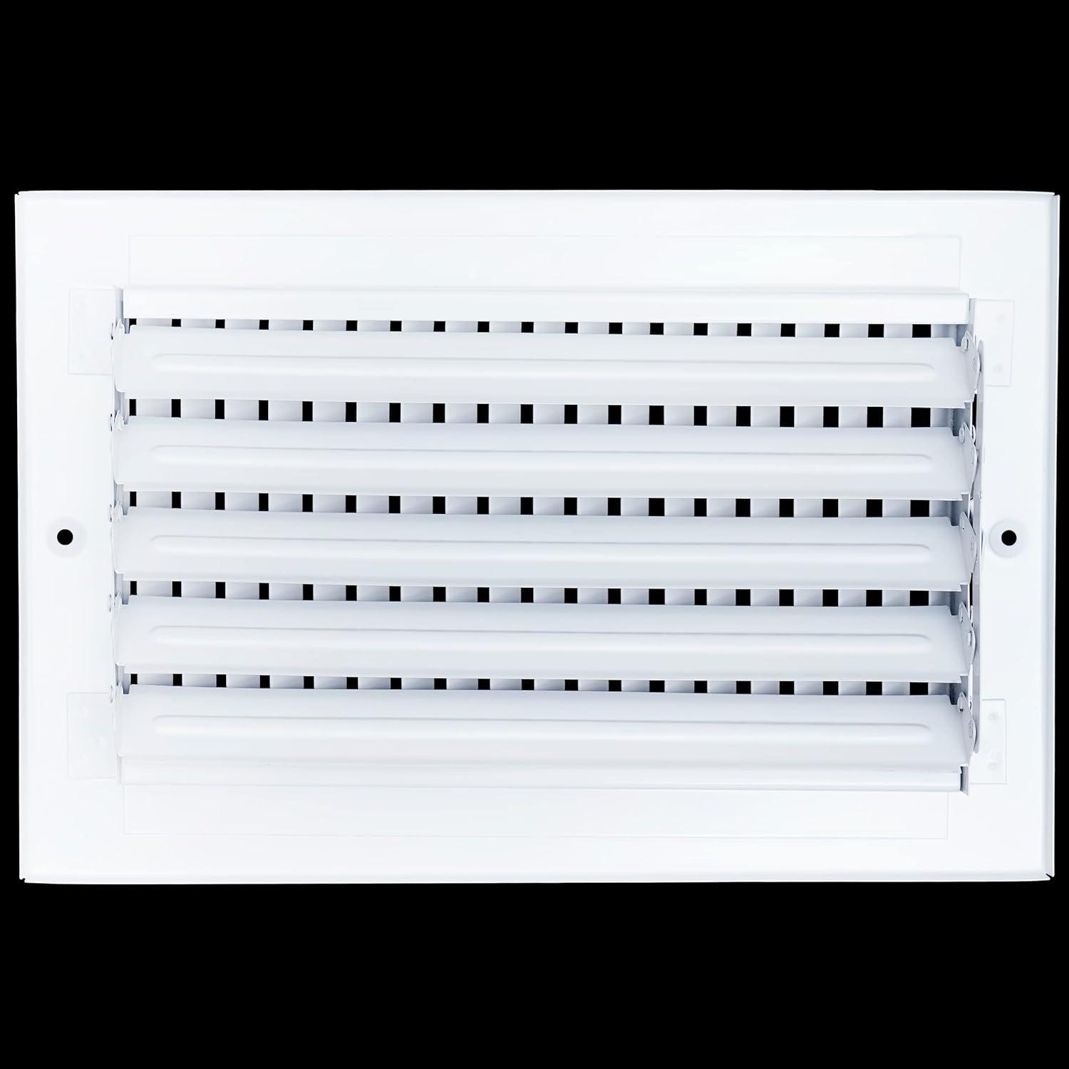 White Steel 10x6 Duct Opening Air Supply Register