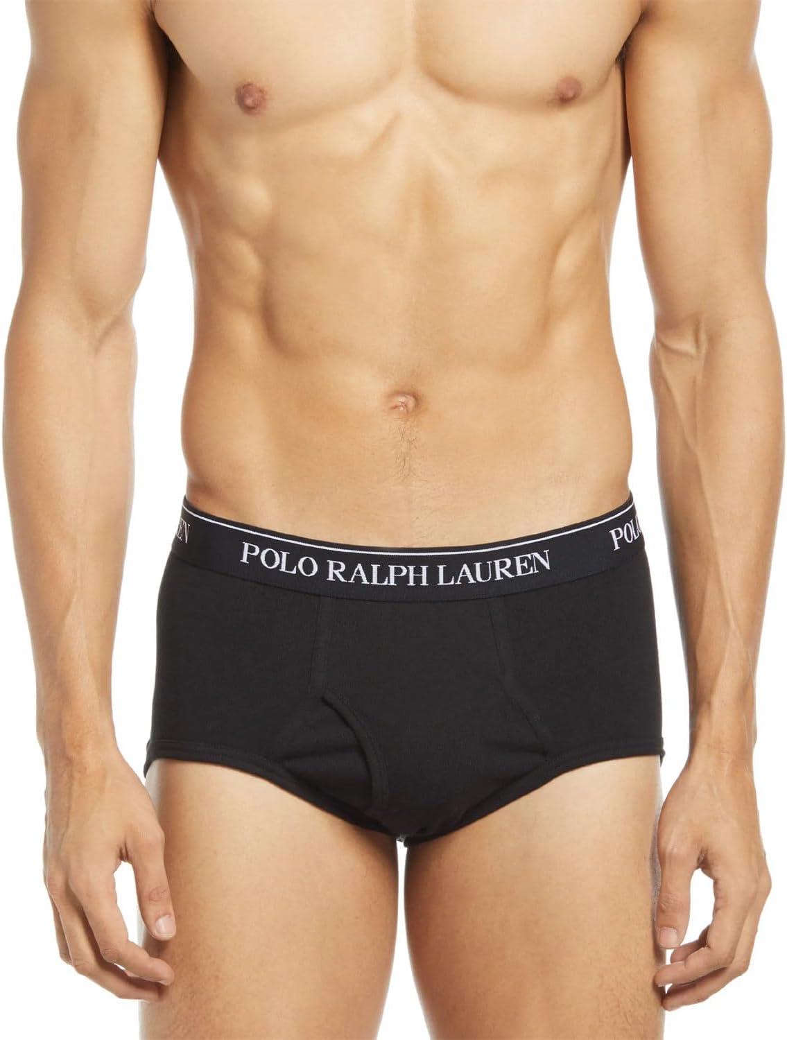 Large Black Cotton Regular Fit Briefs