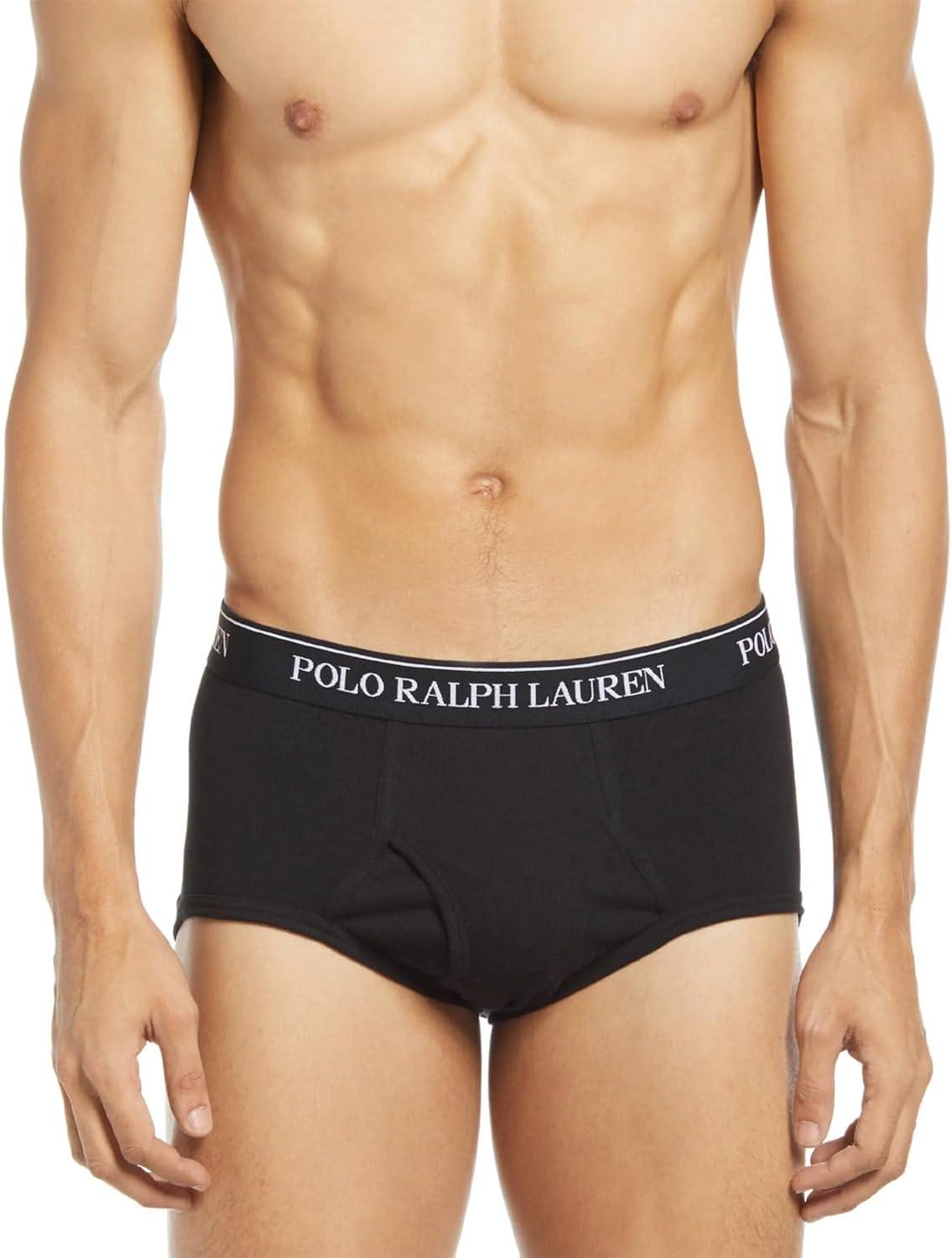 Large Black Cotton Regular Fit Briefs