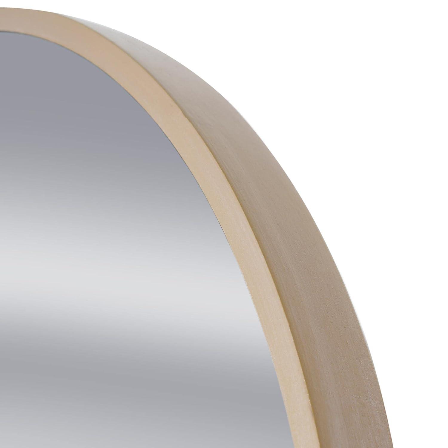 Head West Metal and Wood Oval Cheval Swivel Floor Mirror with Shelf - 22" x 67" x 15.25"