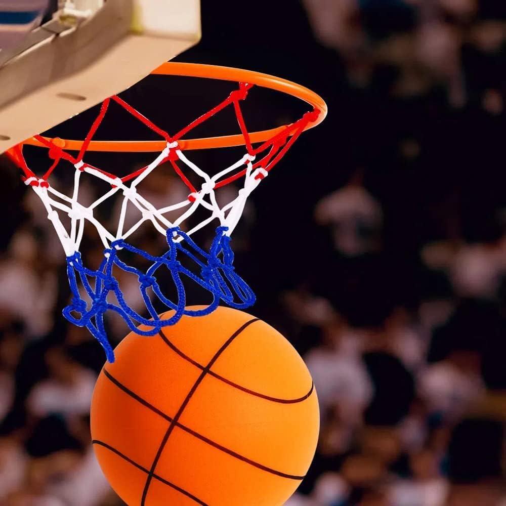 Lingouzi Silent Basketball, Quiet Basketball Indoor, Uncoated High-Density Foam Ball, Mute Basketball,high-Resilience,Safe, Soft, and Lightweight