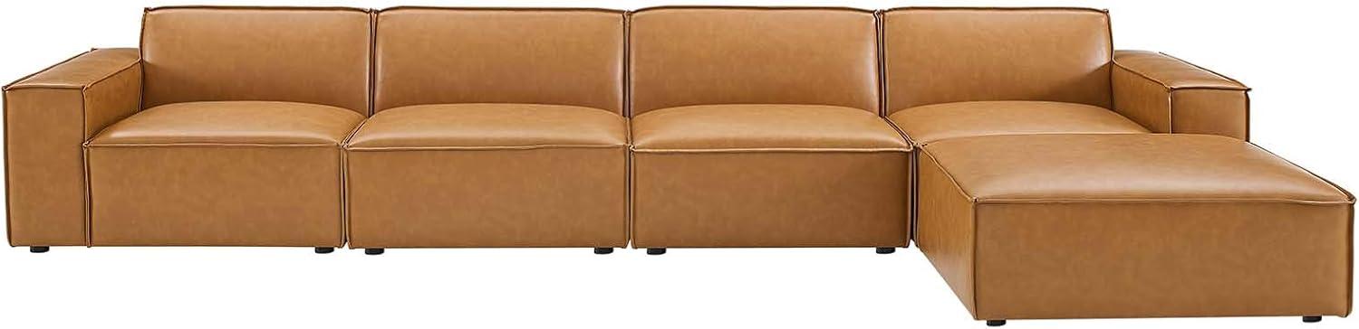 Modway Modway Restore 5-Piece Vegan Leather Sectional Sofa