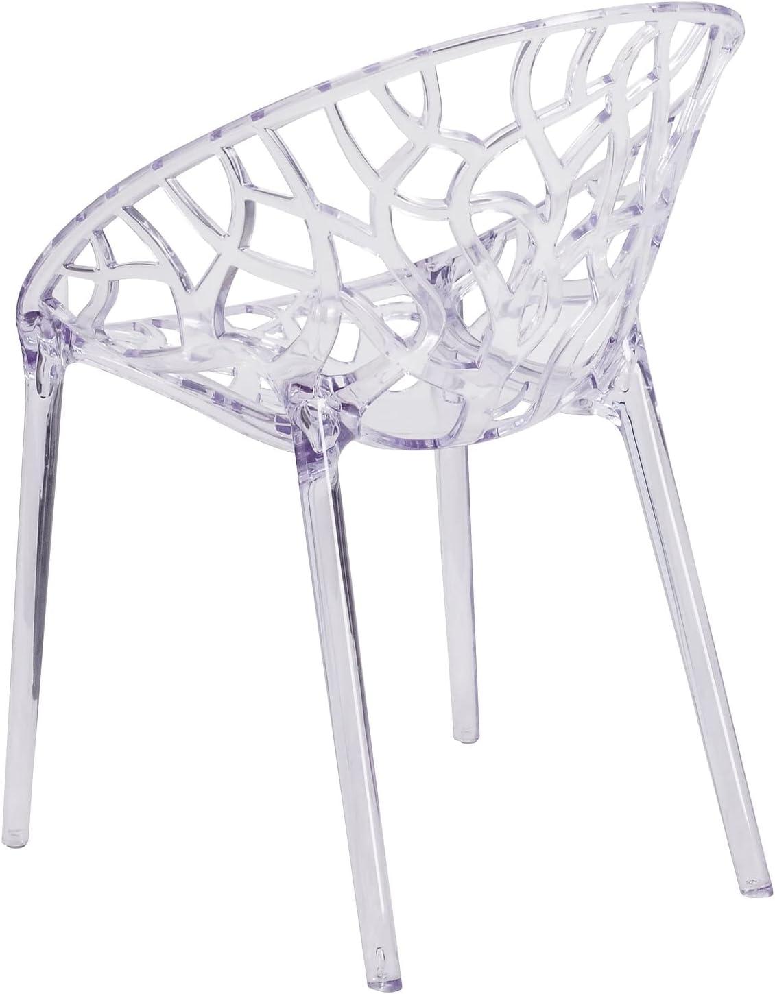 Flash Furniture Specter Series Transparent Stacking Side Chair