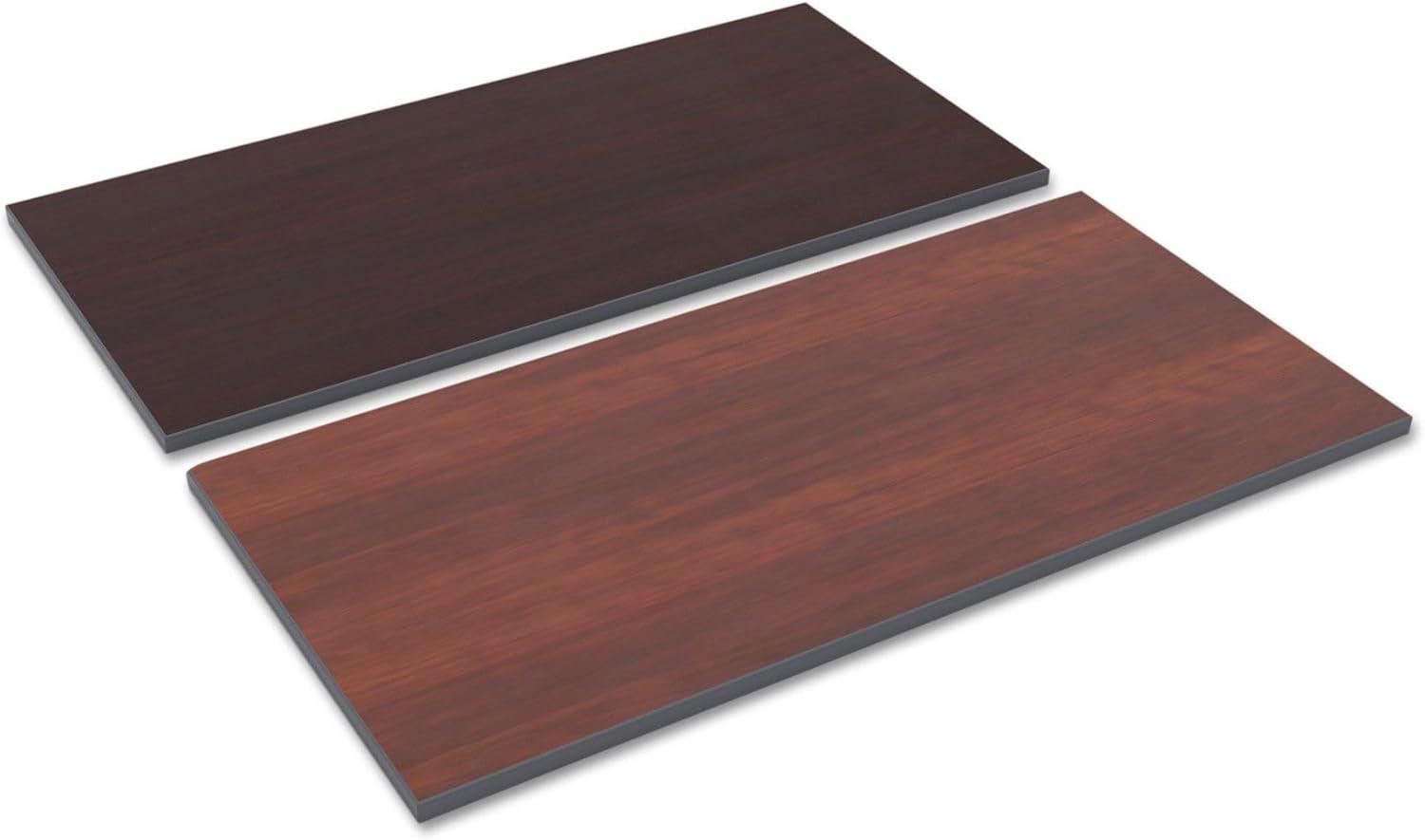 Reversible Medium Cherry and Mahogany Laminate Rectangular Table Top