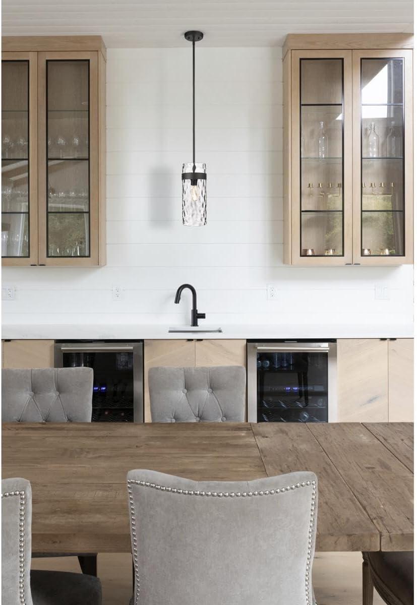 Z-Lite Fontaine 1 - Light Pendant in  Matte Black