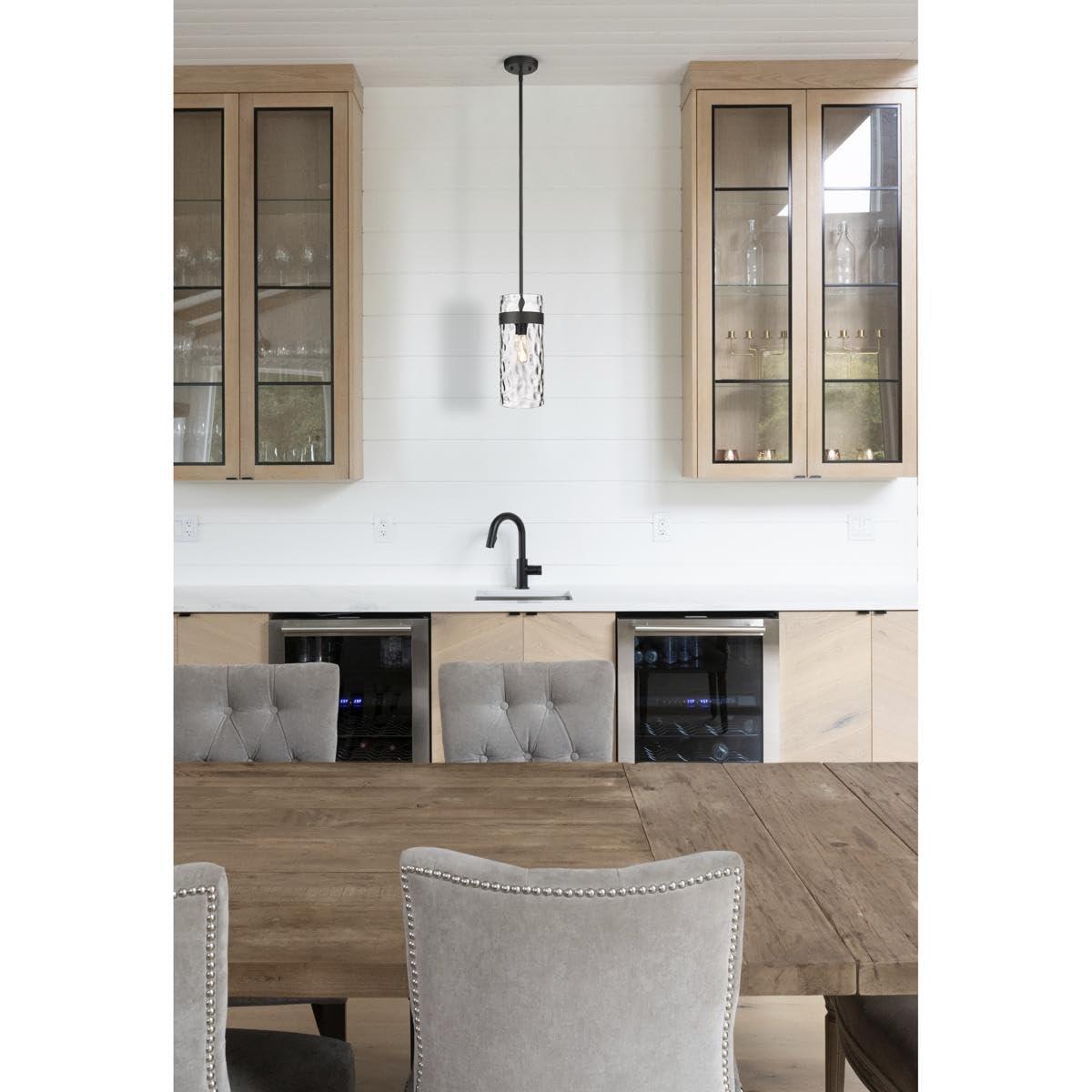 Z-Lite Fontaine 1 - Light Pendant in  Matte Black