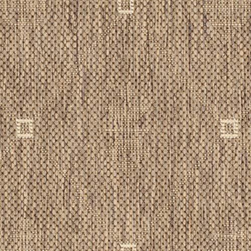 SAFAVIEH Courtyard Derek Geometric Indoor/Outdoor Area Rug, 2' x 3'7", Brown/Natural